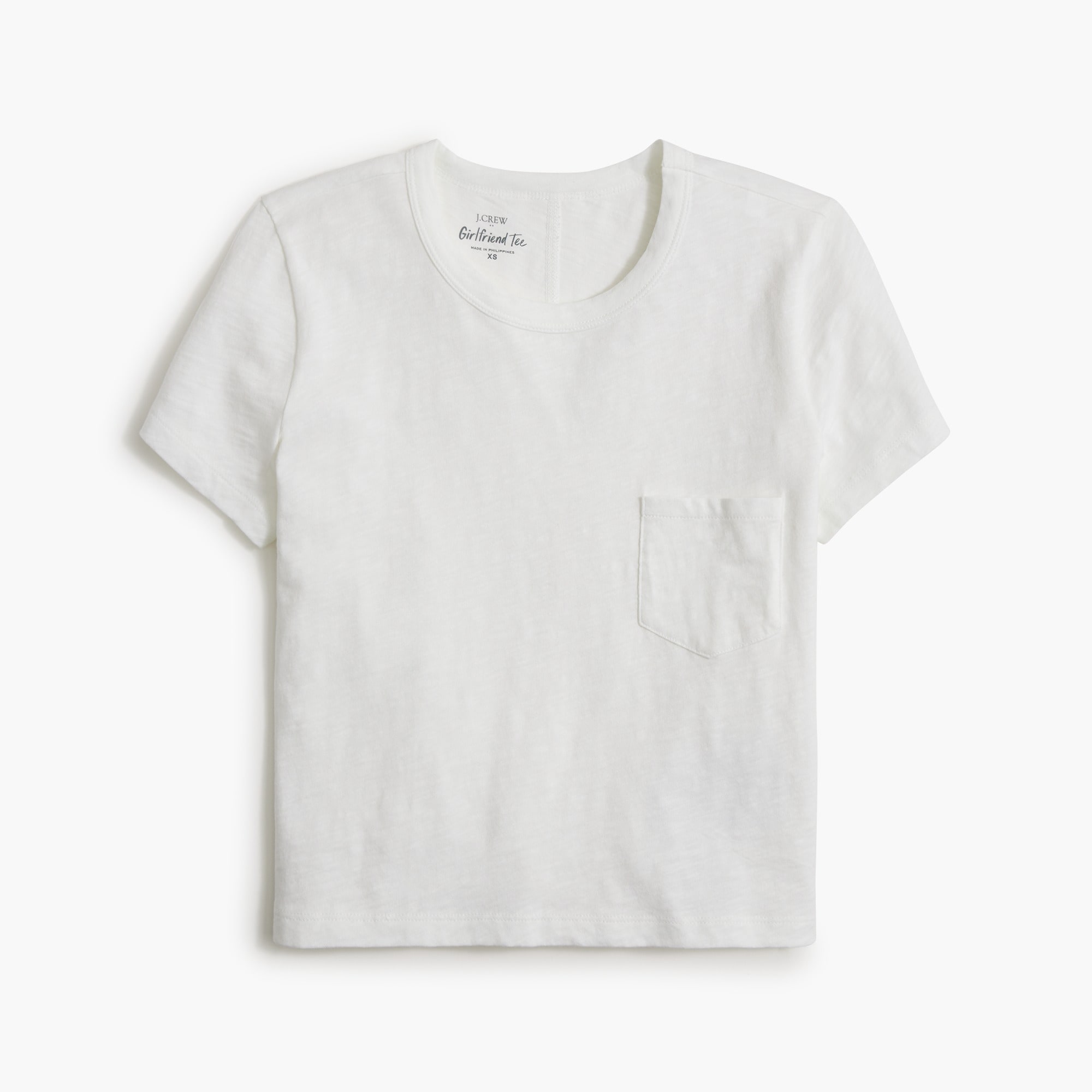 Cropped girlfriend crewneck tee