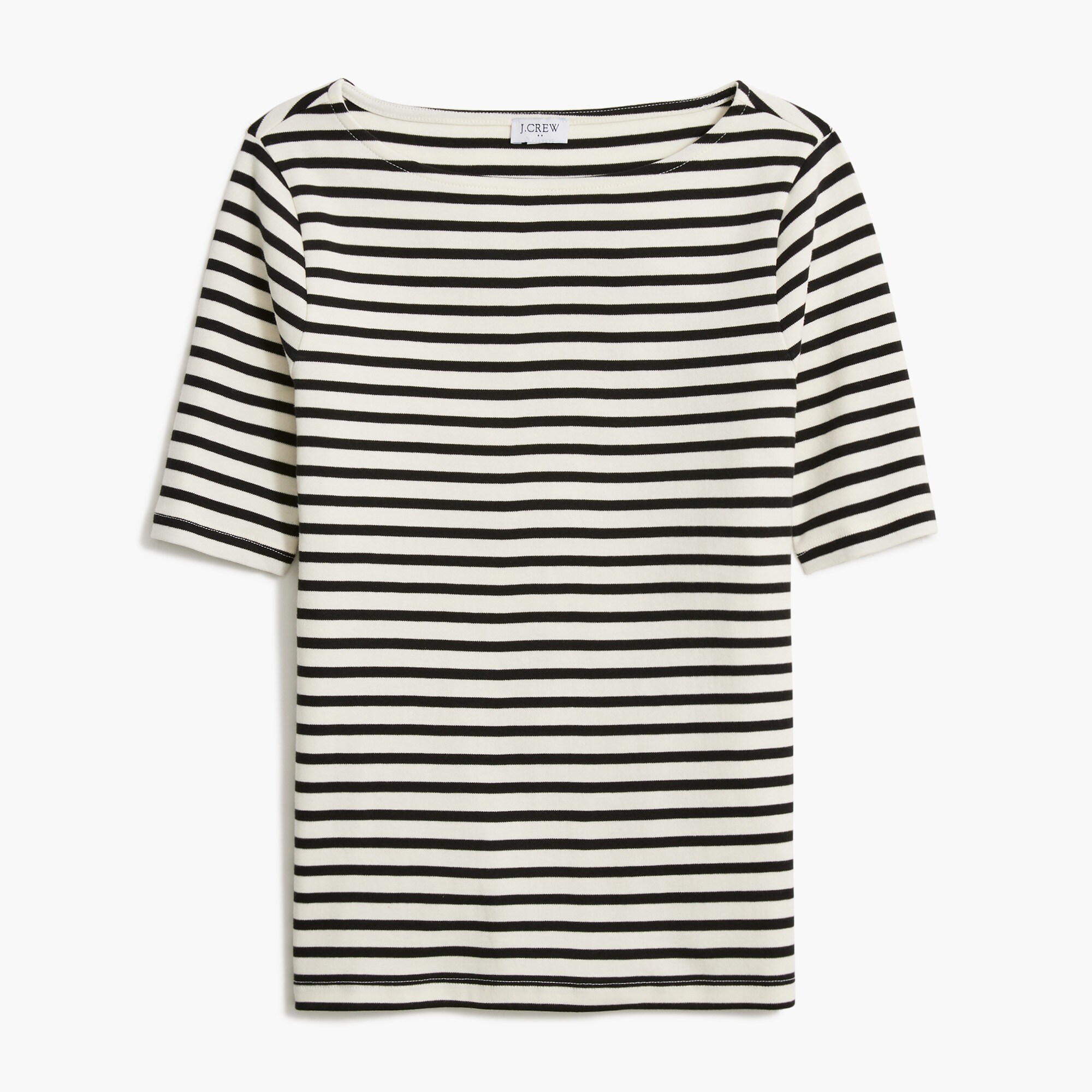 Striped boatneck essential tee