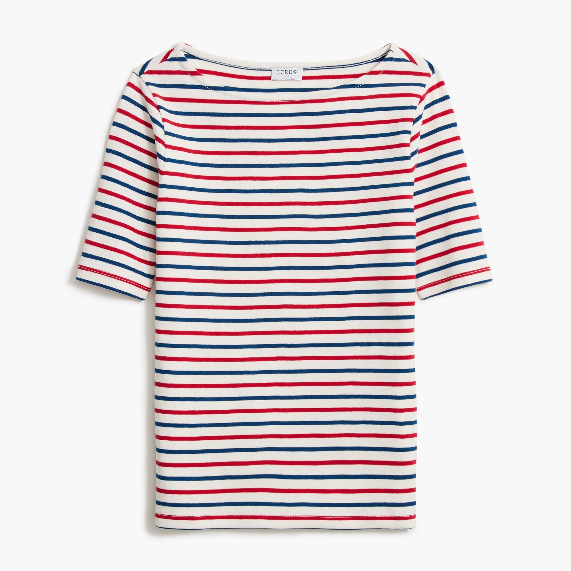 Striped boatneck Essential tee
