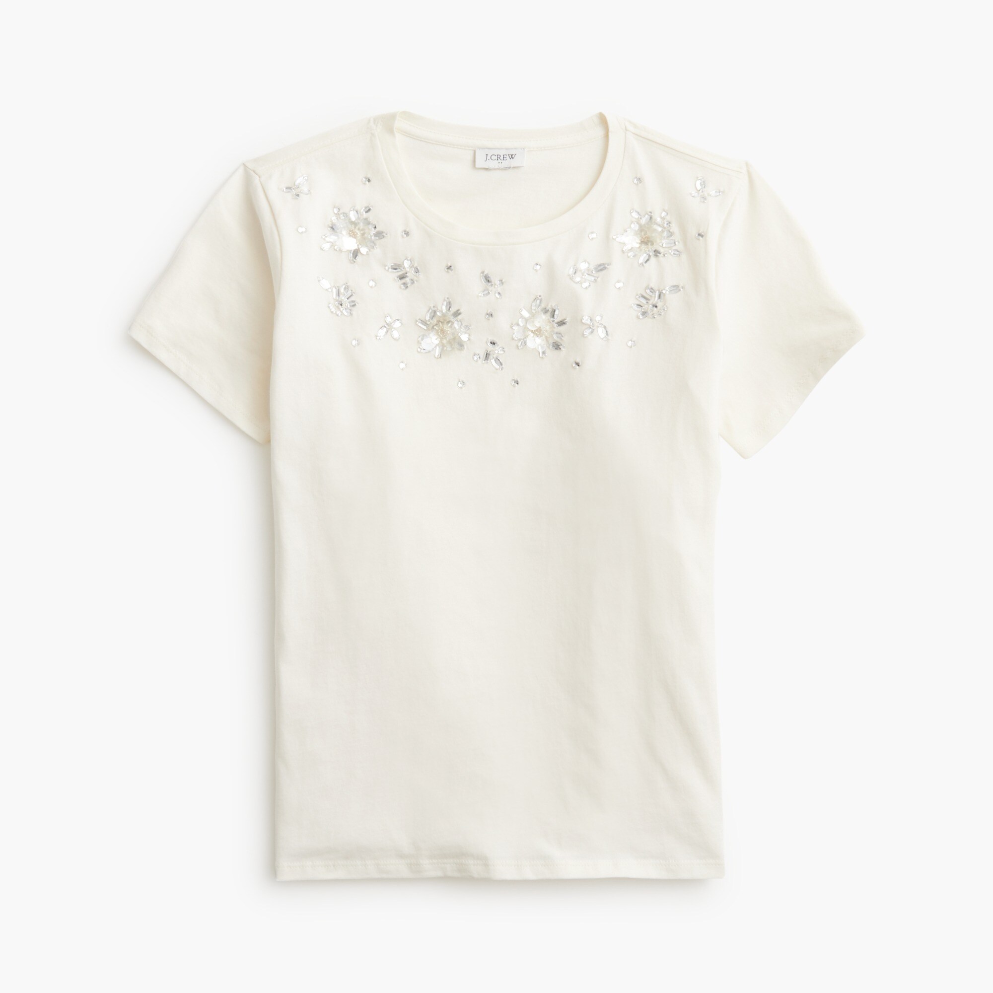 flower jewel-embellished tee for women