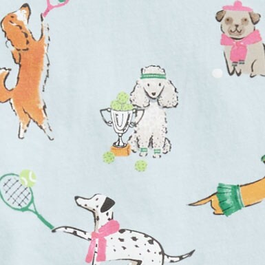 Bonjour graphic tee SPORTY DOGS