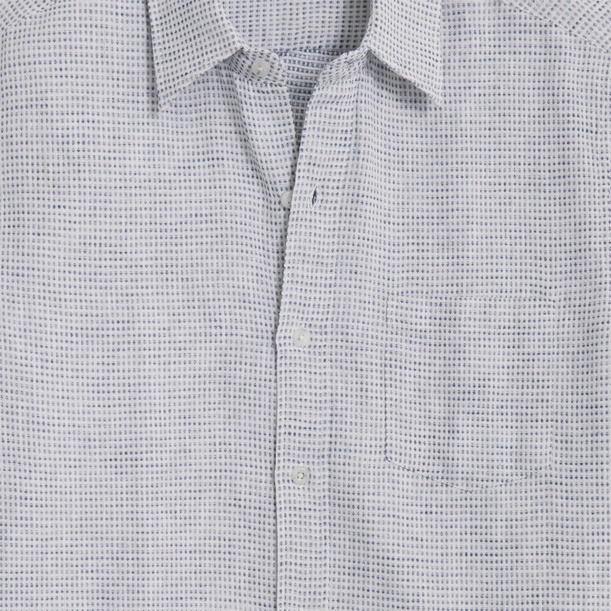 Short-sleeve dobby dot shirt
