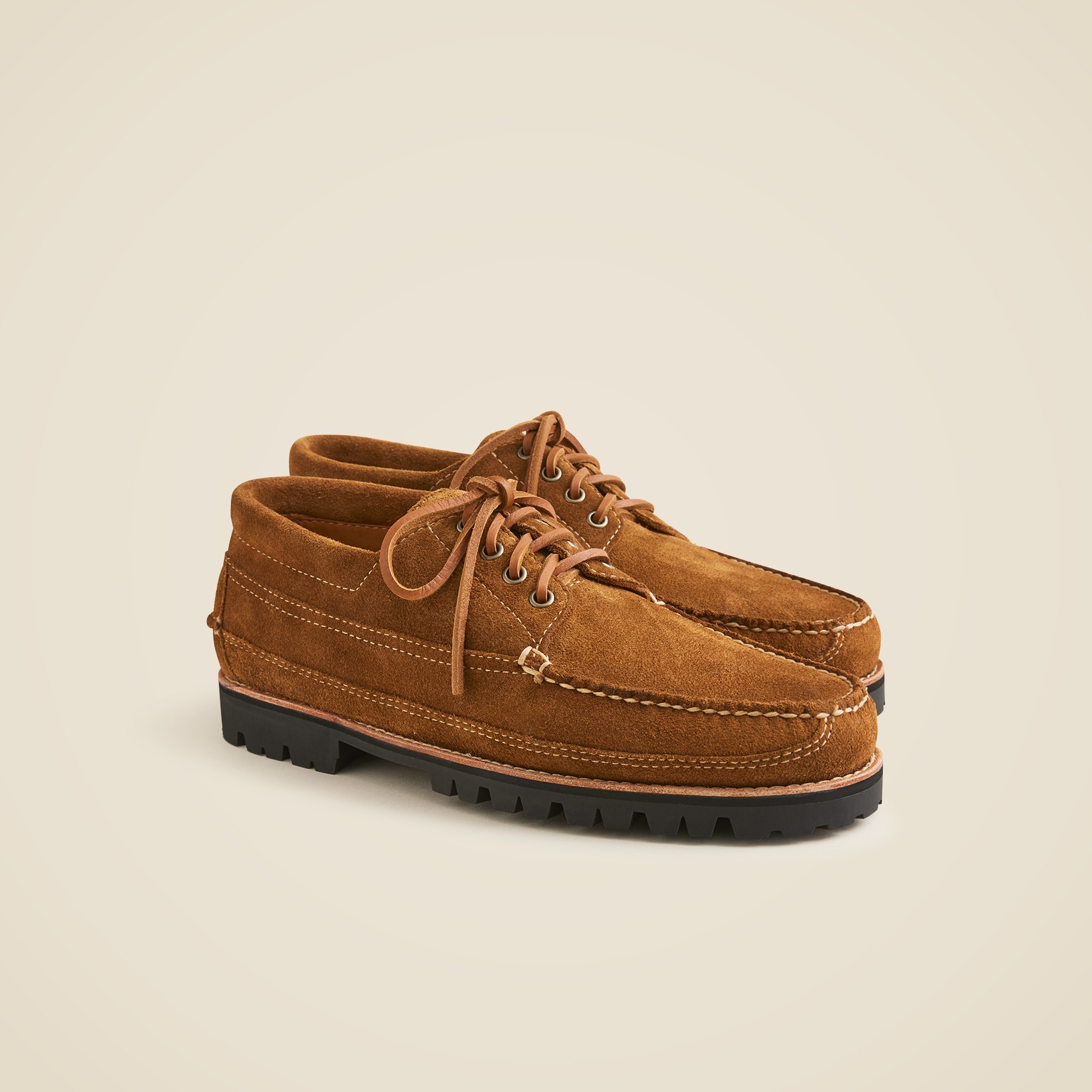 mens Suede work shoes with lug soles