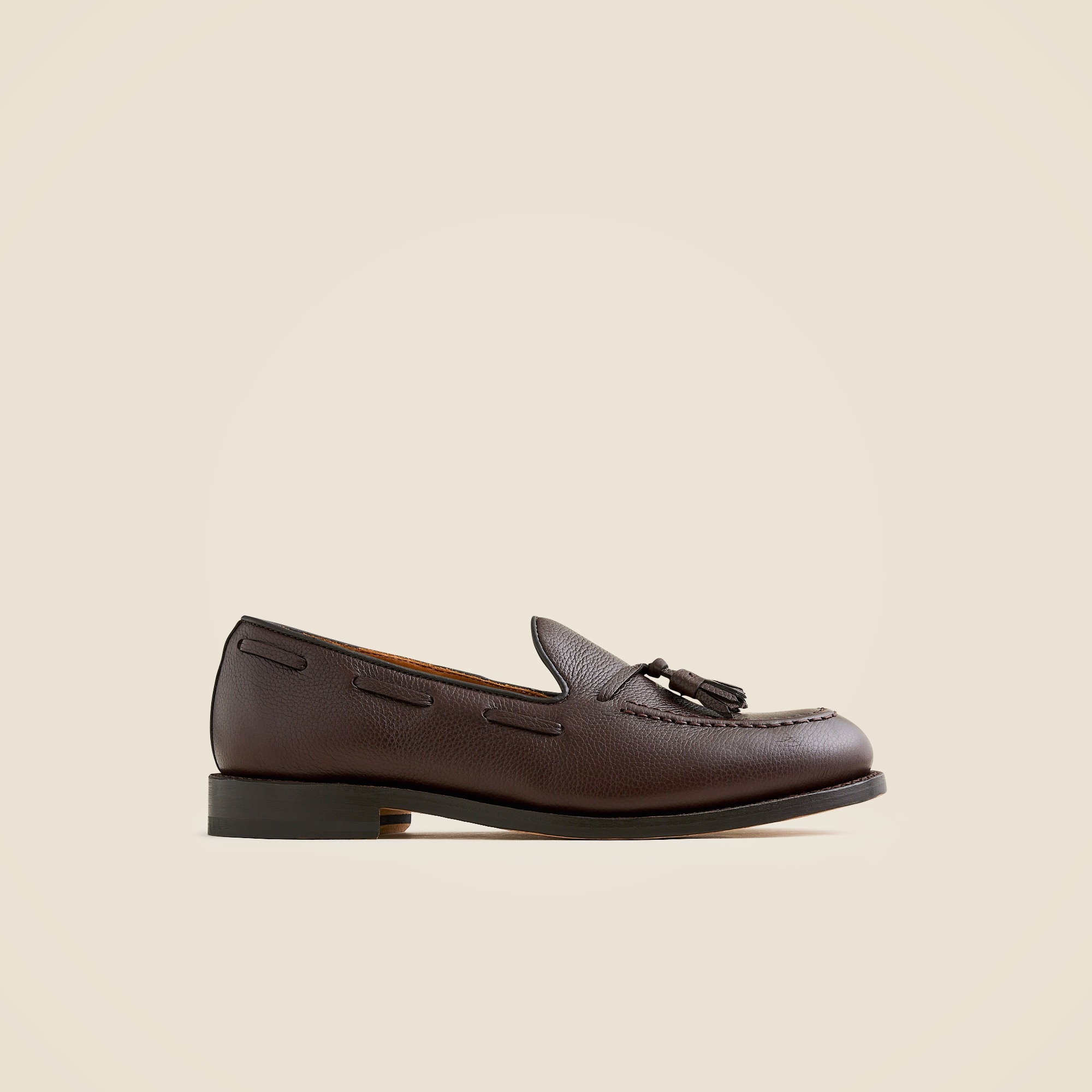 Ludlow tassel loafers in tumbled leather