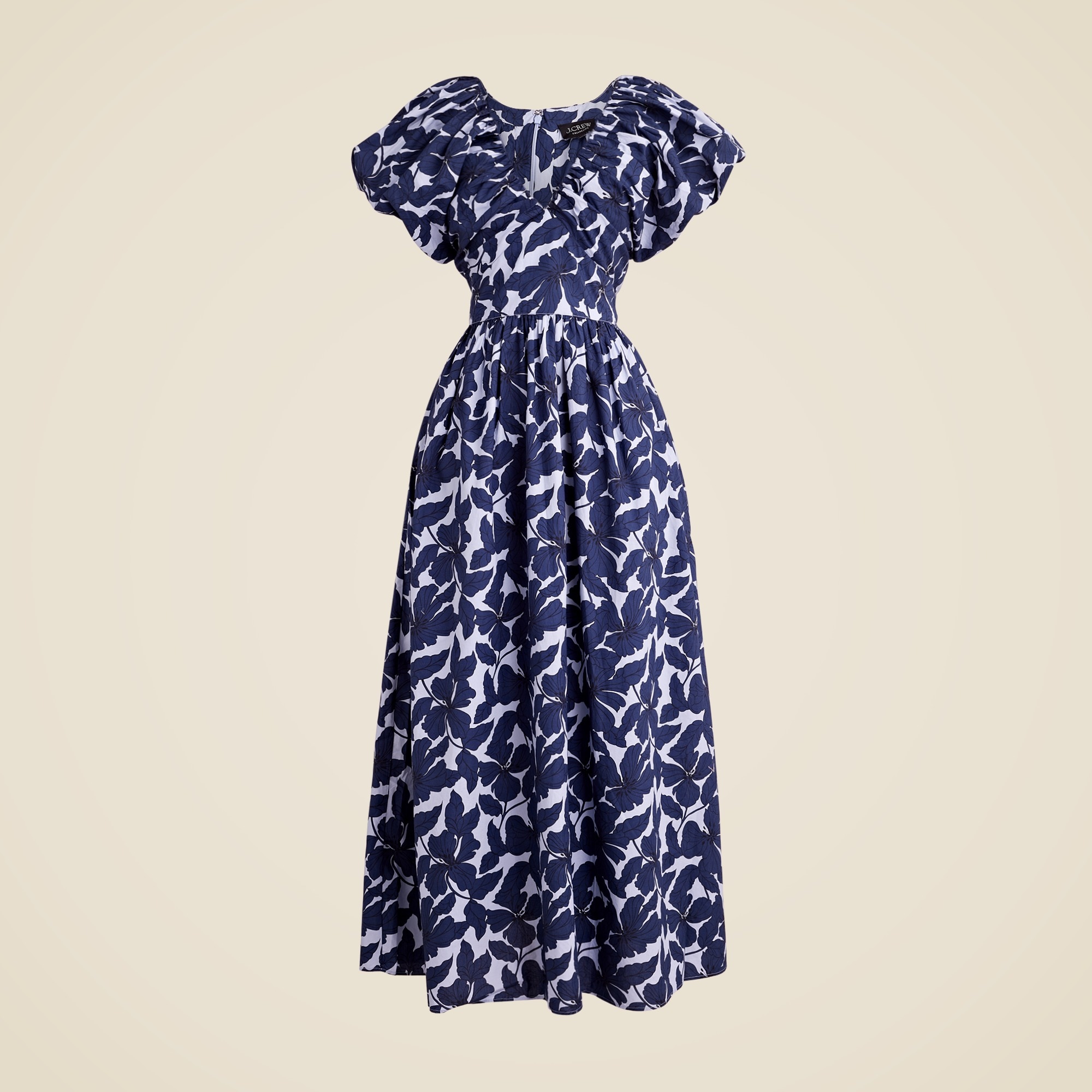 Cecily Dress In Floral Cotton Poplin For Women | J.Crew