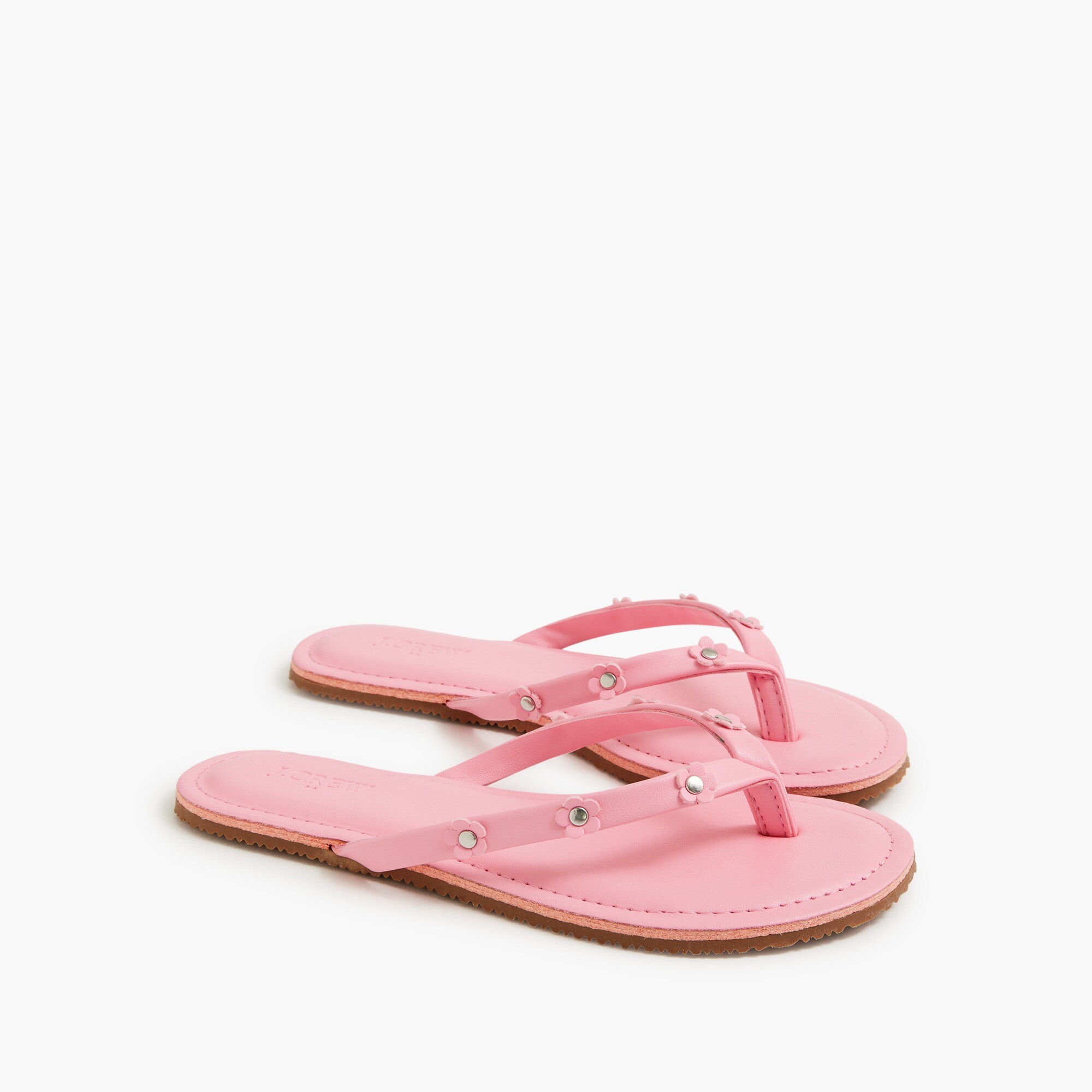 girls' easy summer flower flip-flops for girls
