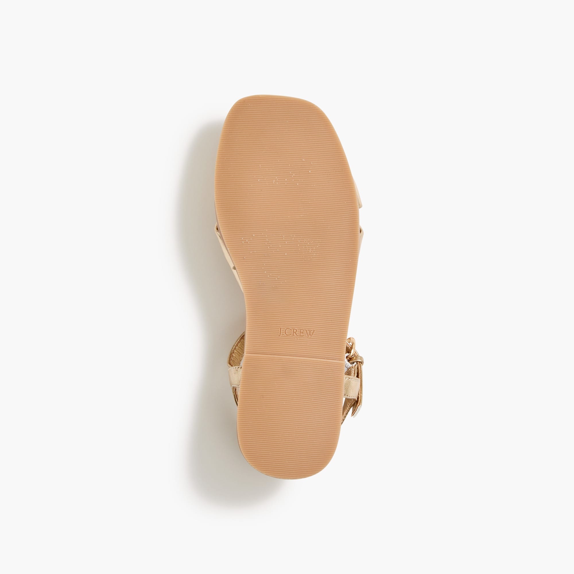 Girls' square-toe knot sandals