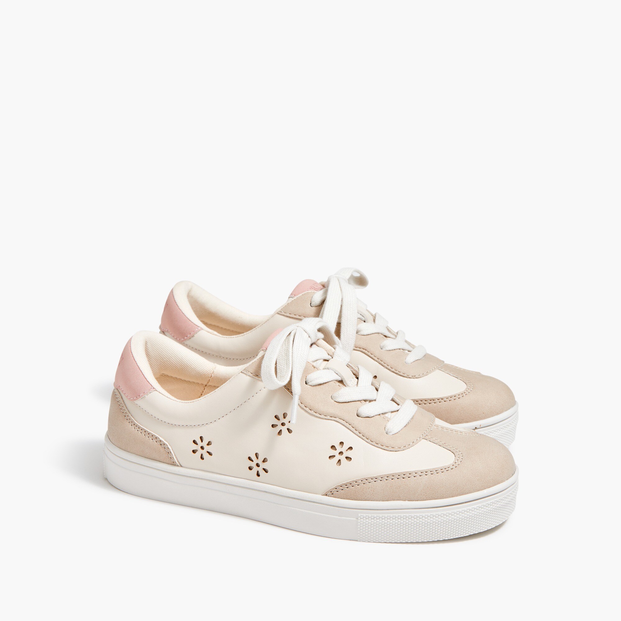 Factory: Girls' Perforated Flower Sneakers For Girls