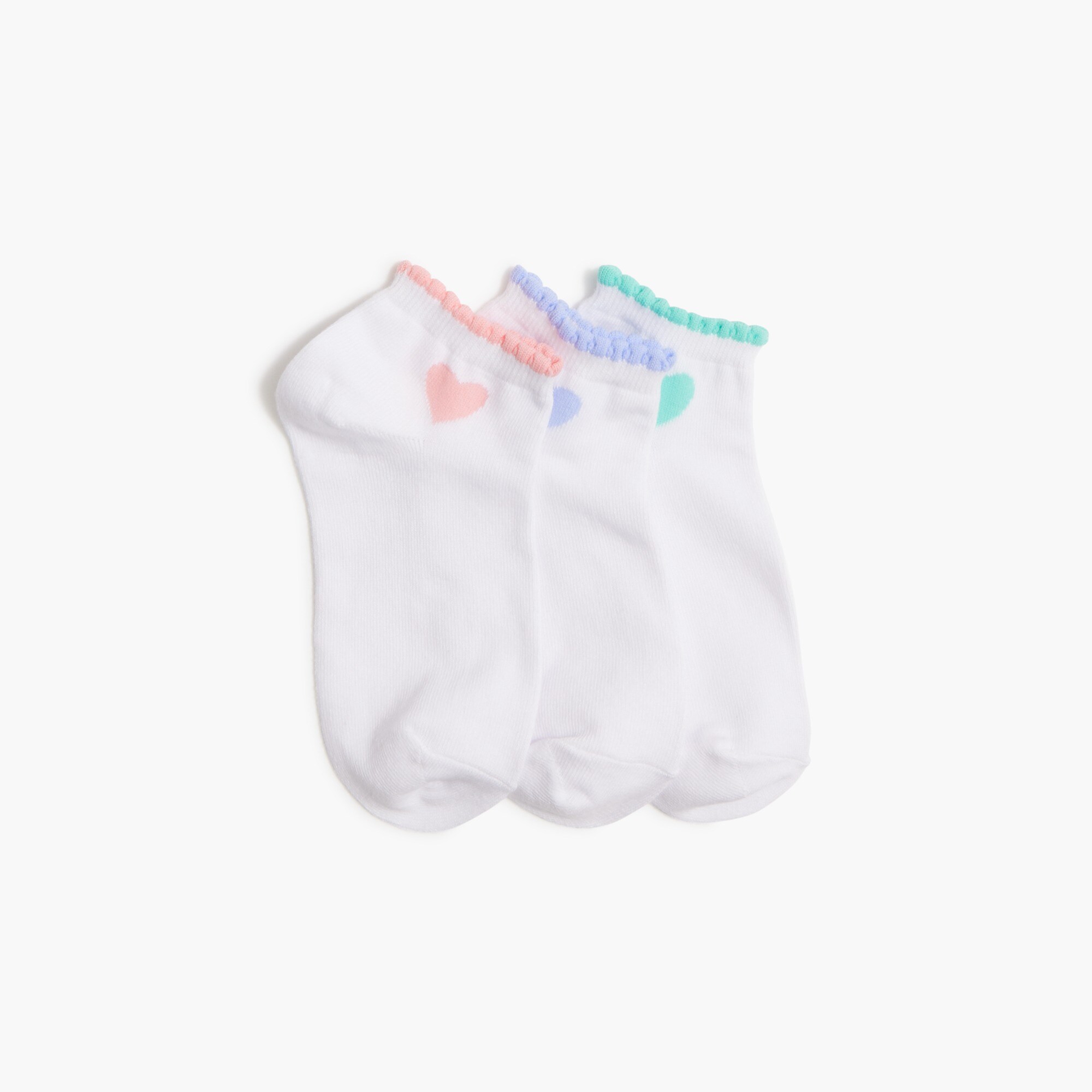 girls' heart socks three-pack for girls