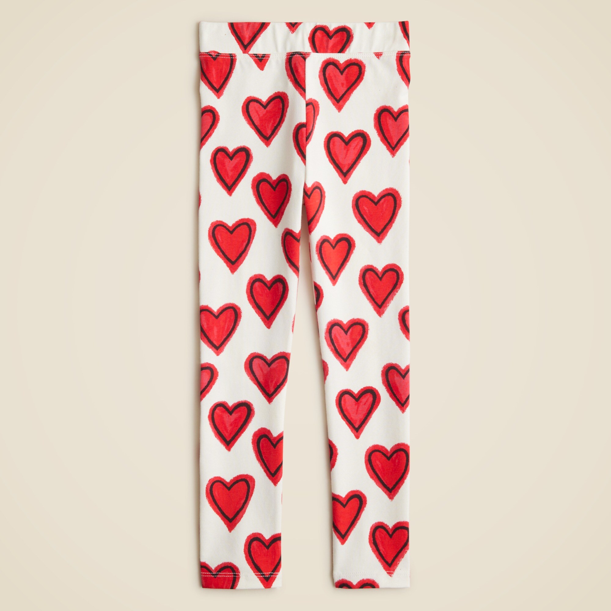  Girls' everyday leggings in heart print