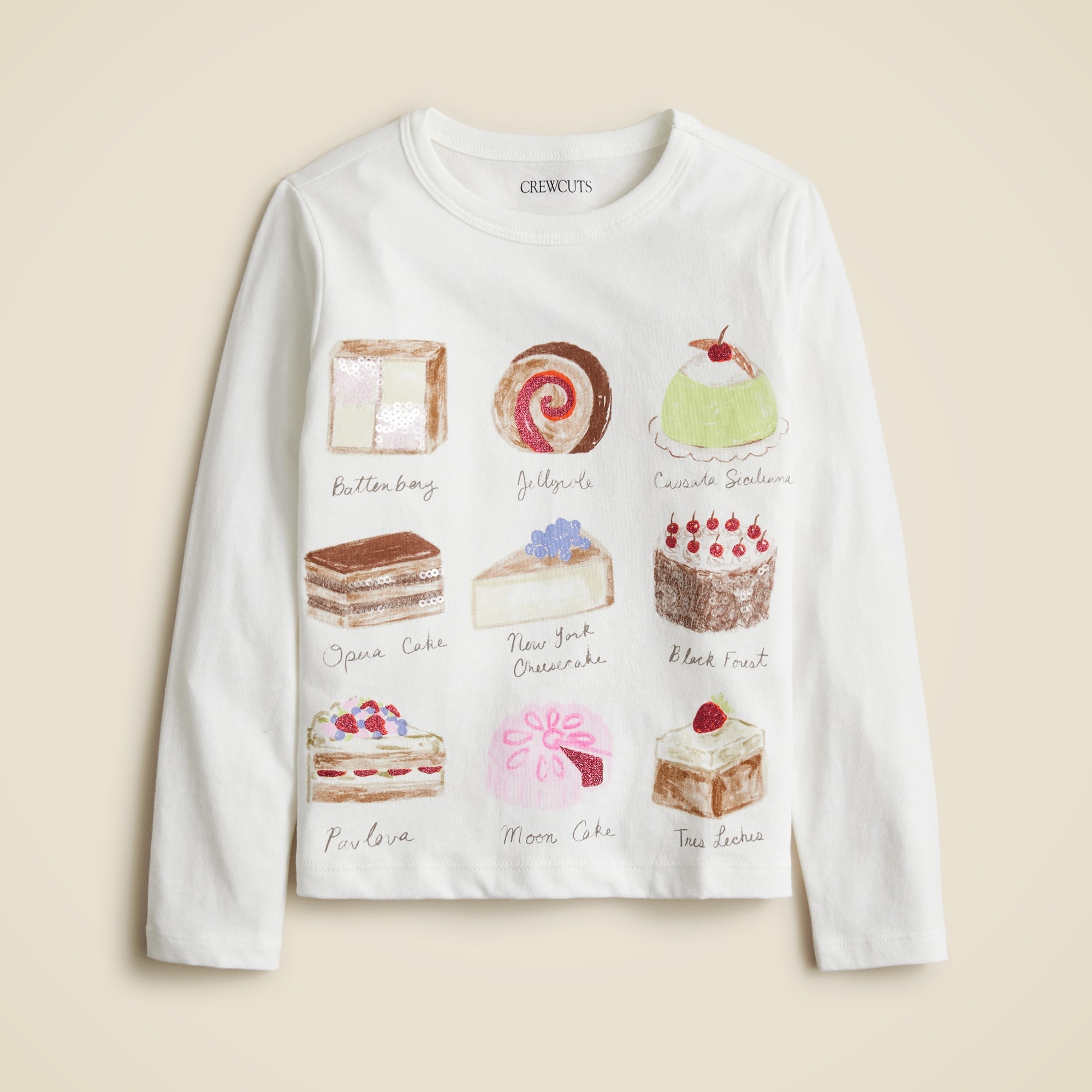  Girls' cake graphic T-shirt