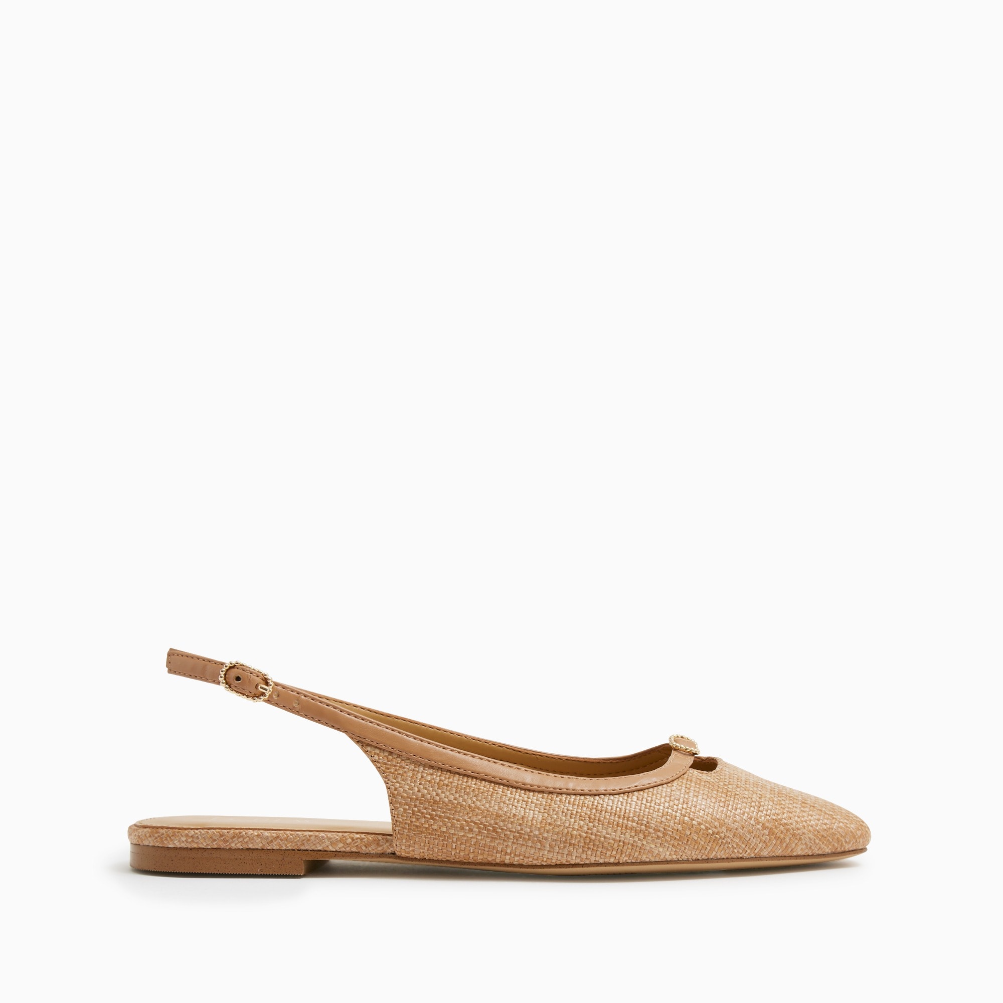 Woven slingback flats