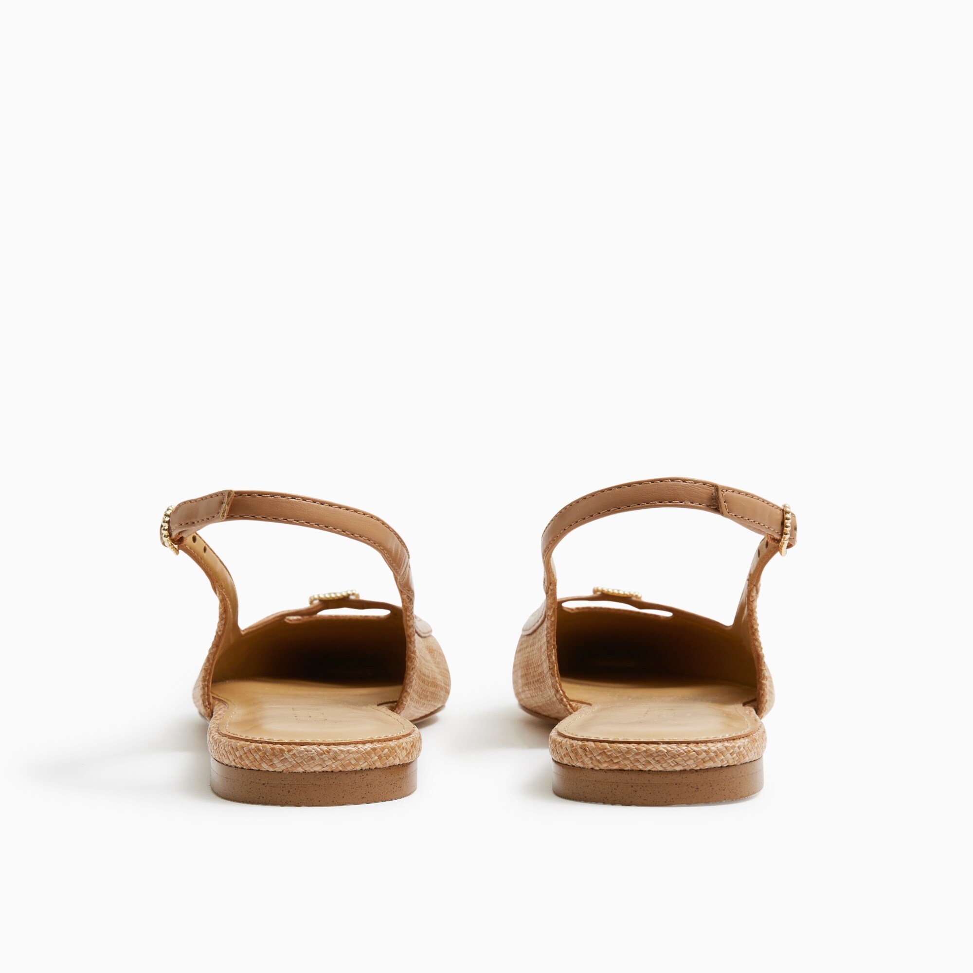 Woven slingback flats