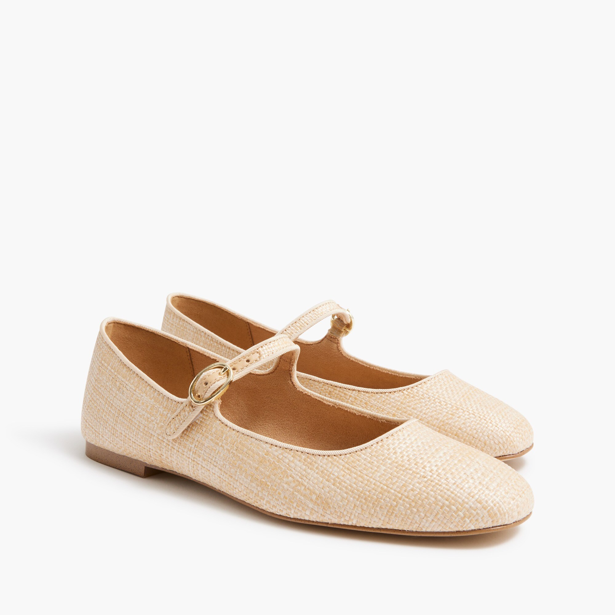 Woven Mary Jane flats