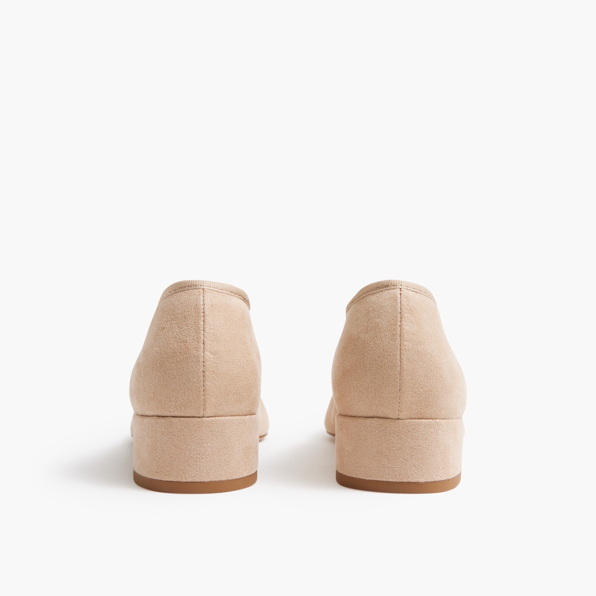 Sueded ballet low heels
