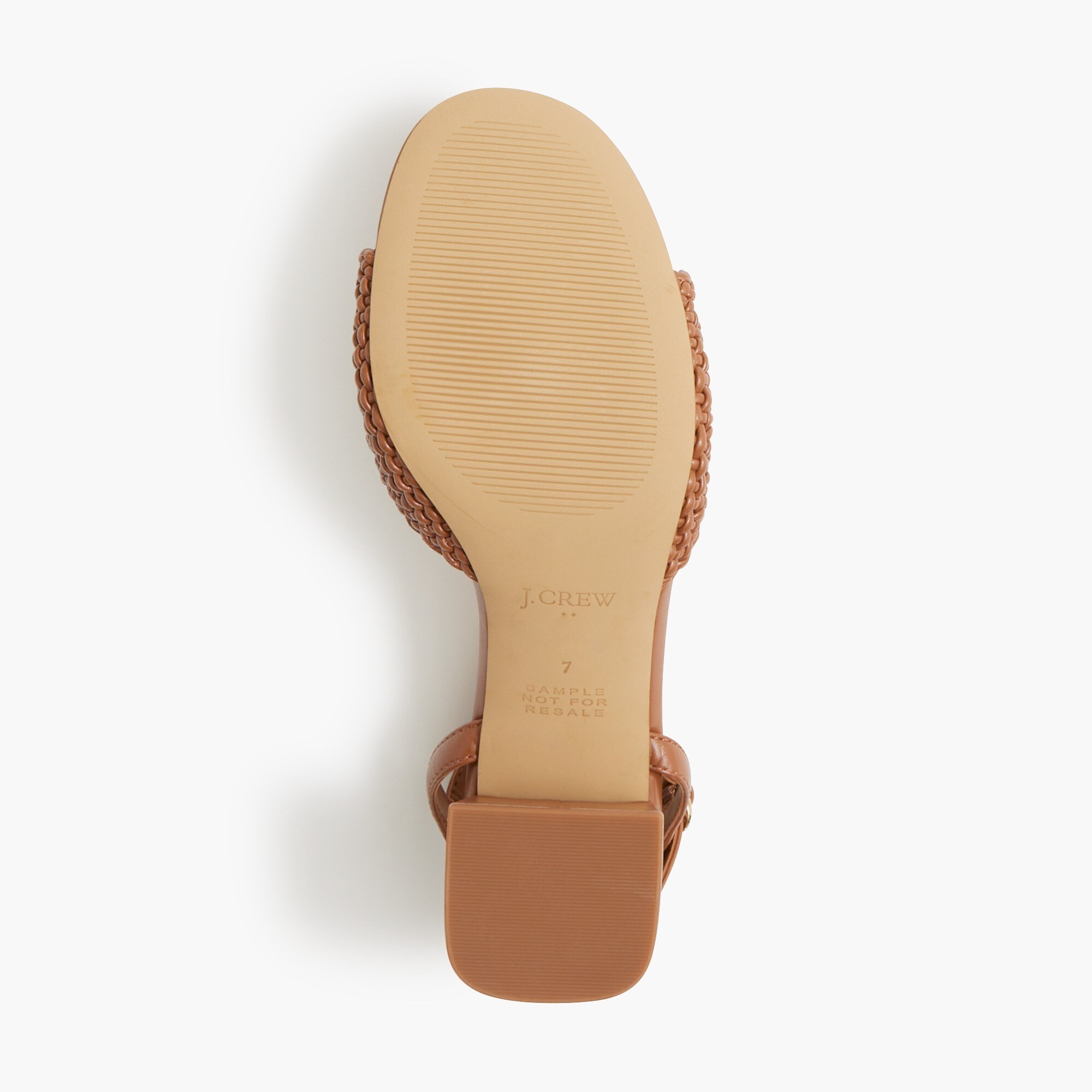 Woven heeled sandals
