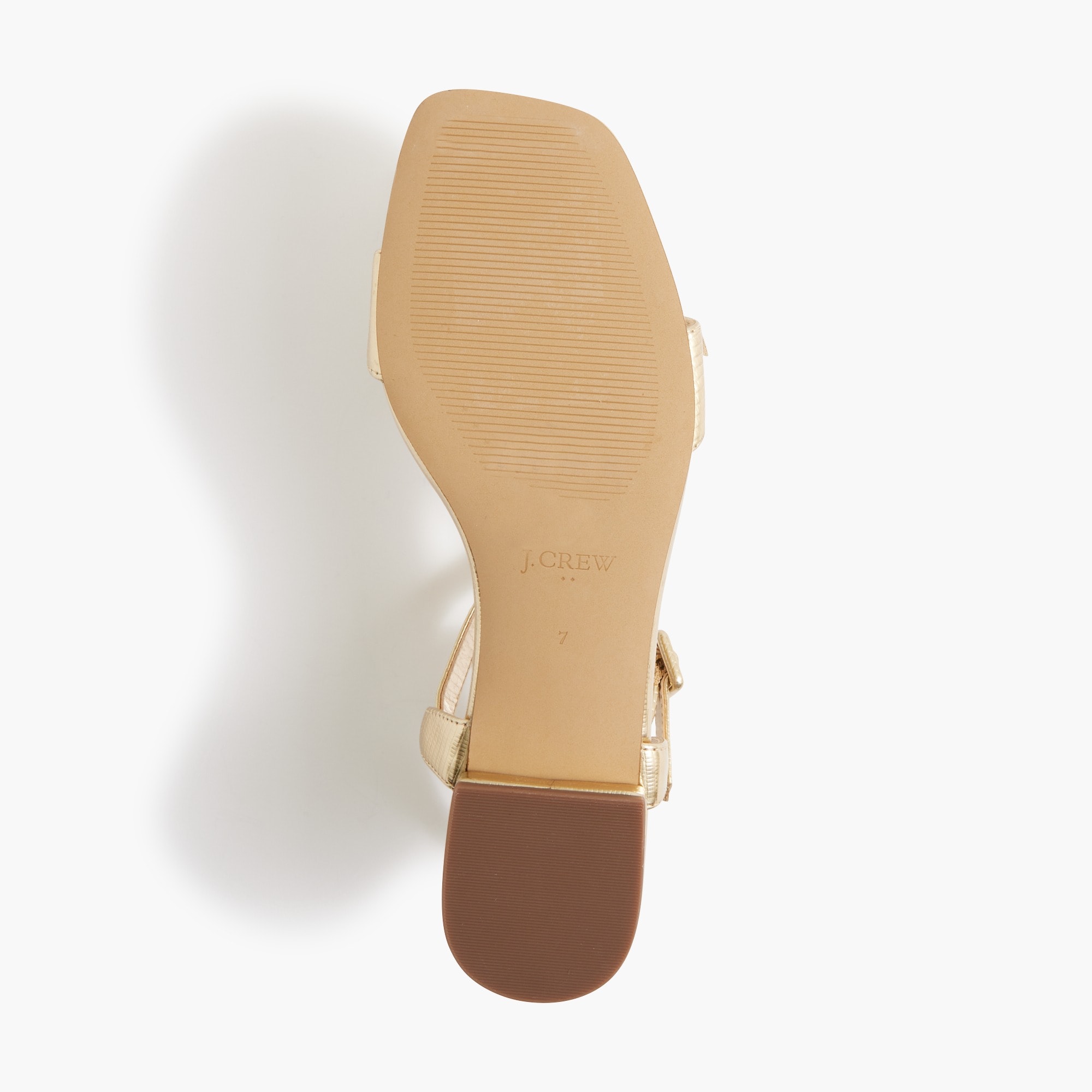 Textured ankle-strap sandals