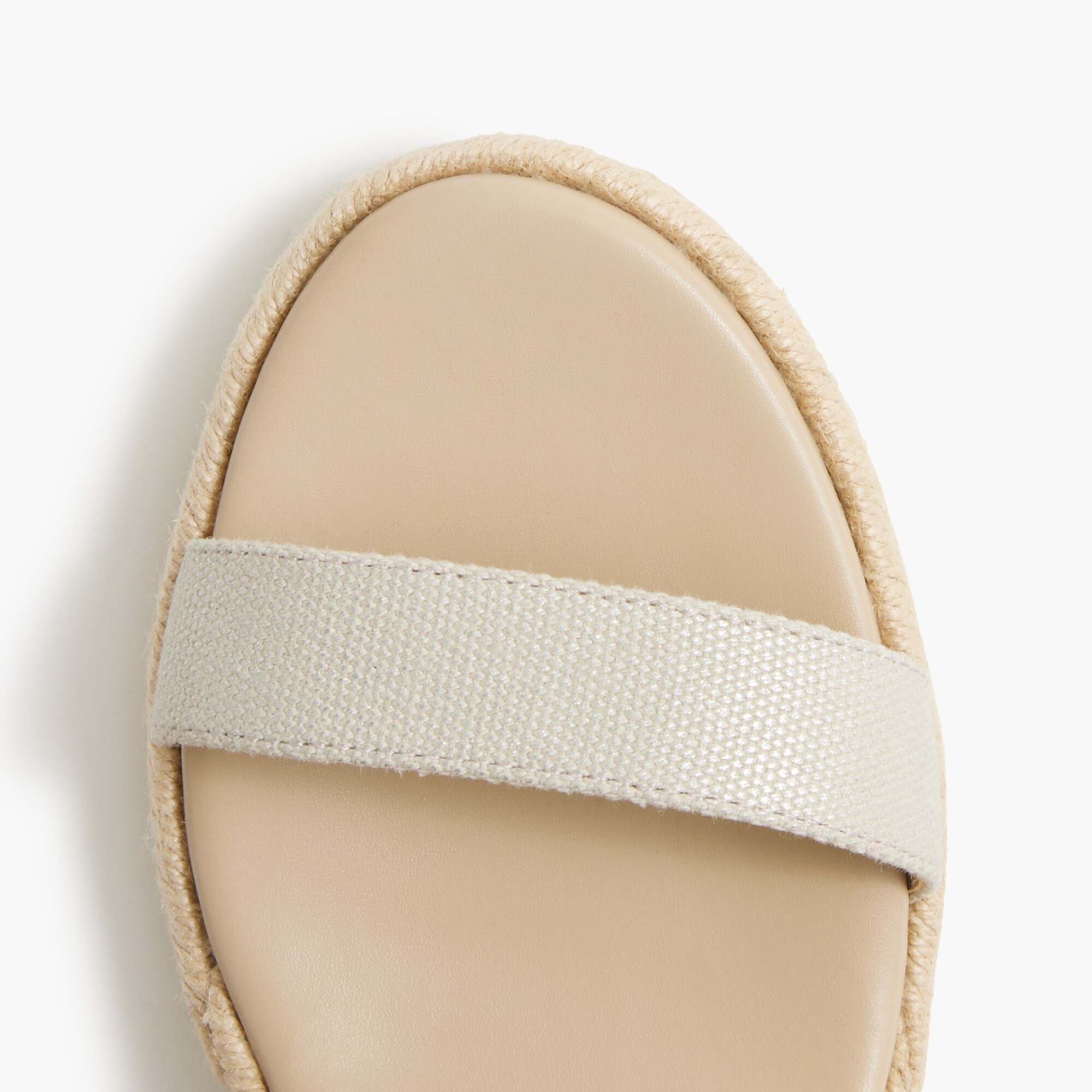 Embellished espadrille wedges