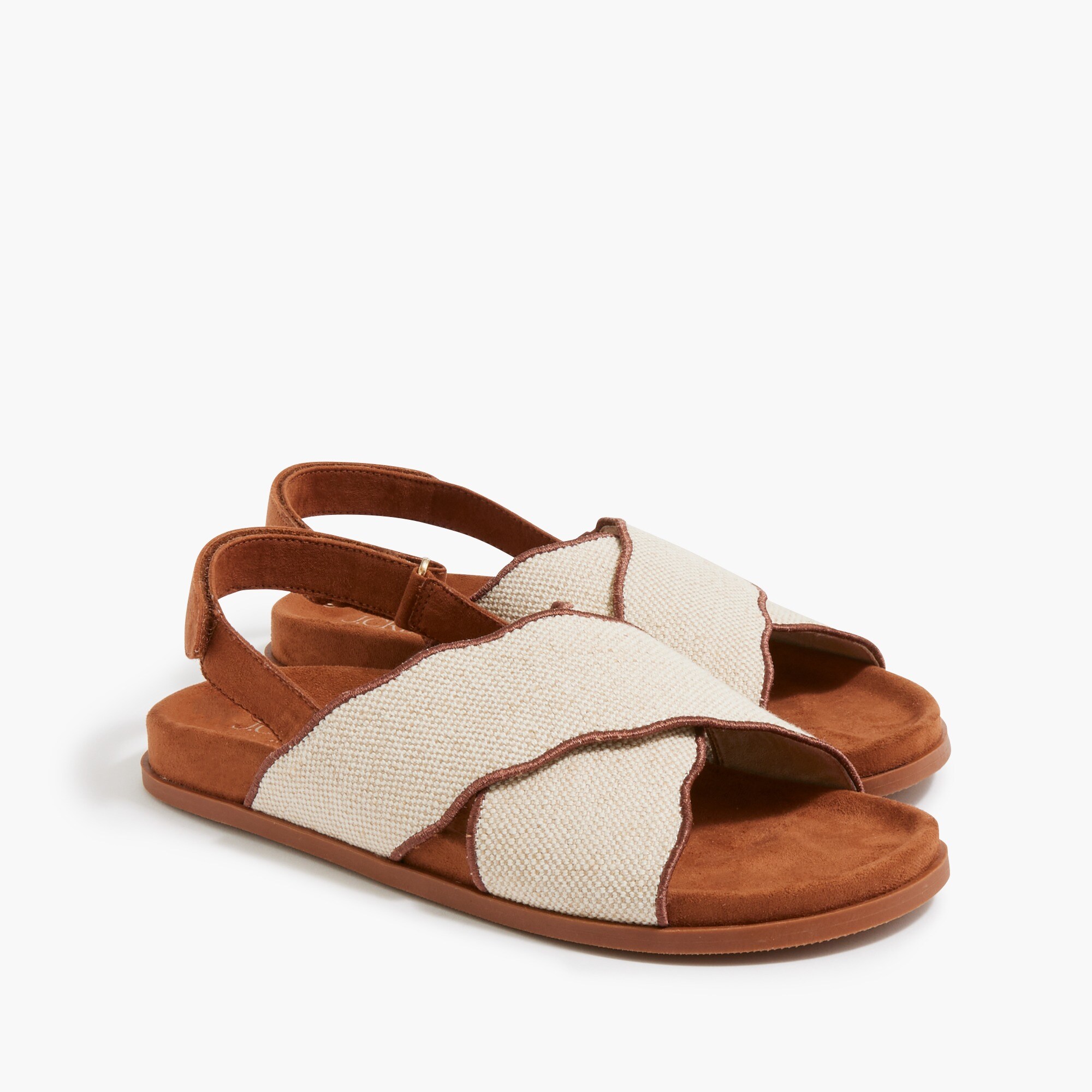 scalloped sandals for women