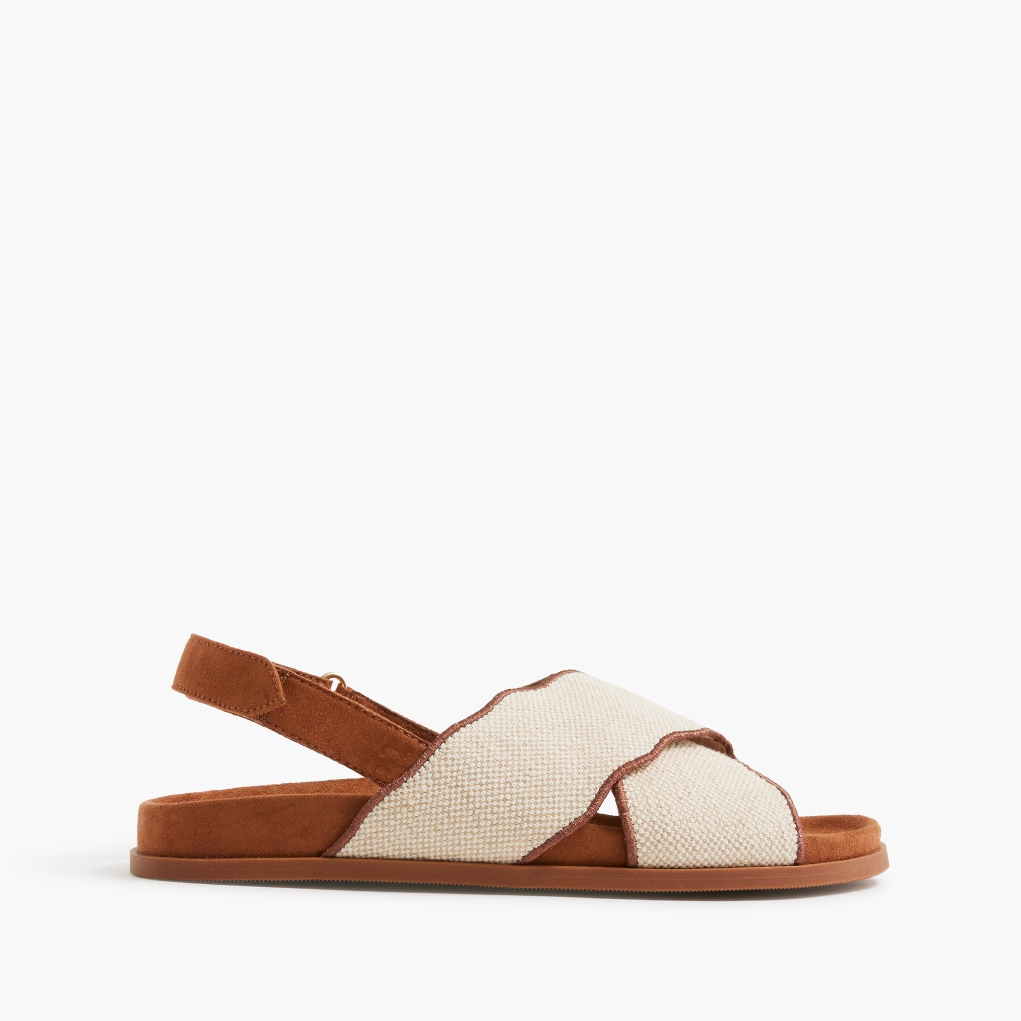 Scalloped sandals
