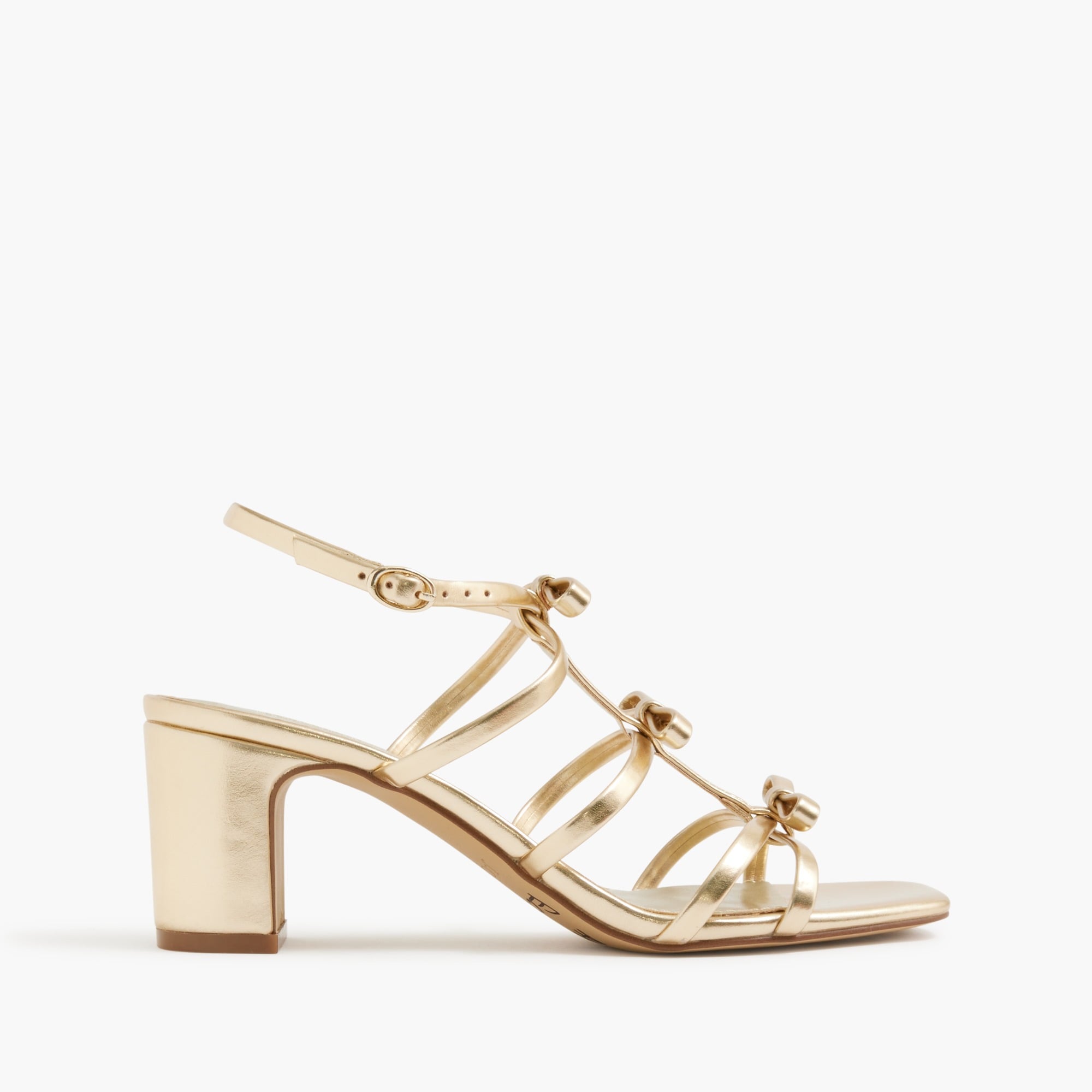Bow heeled sandals