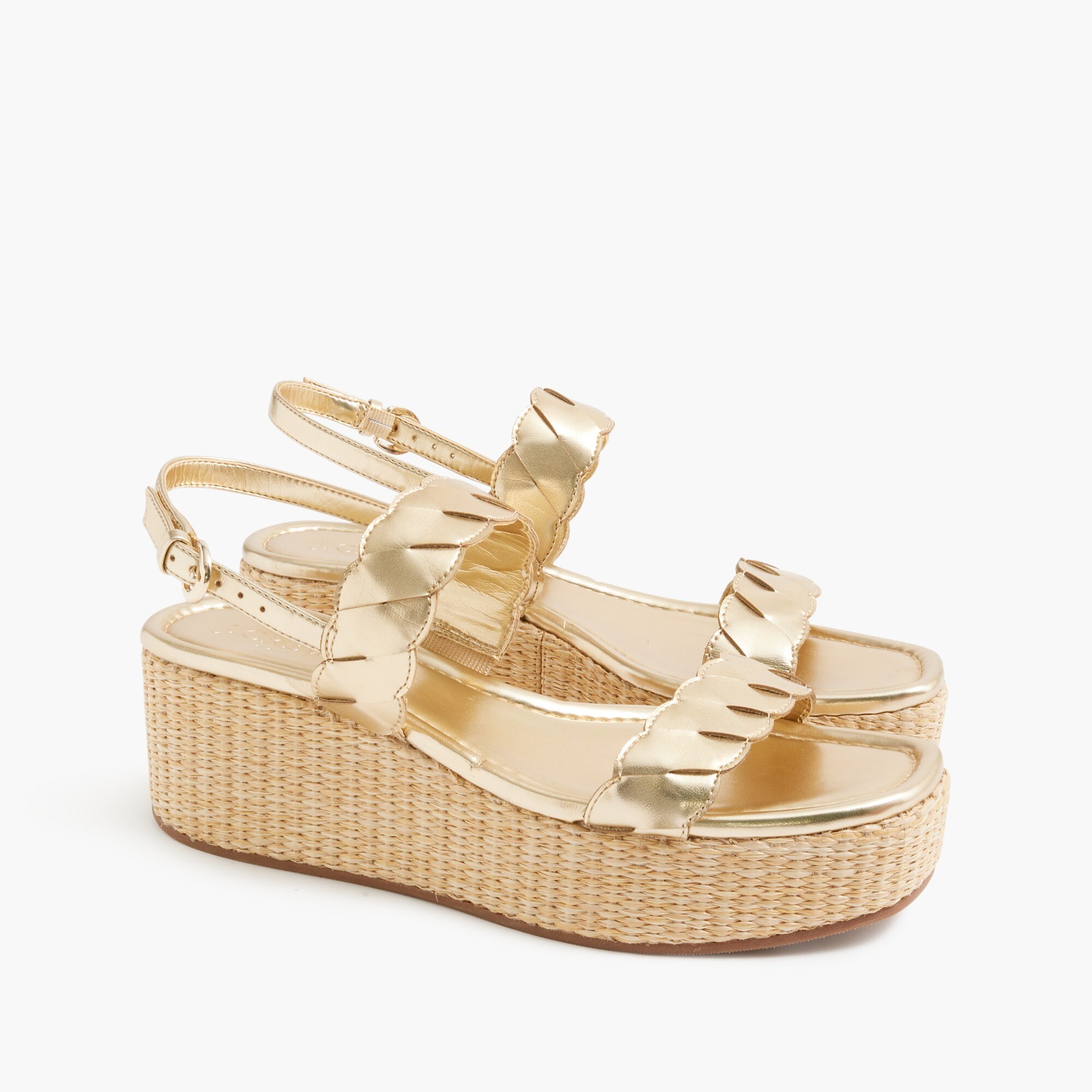 braided wedge sandals for women