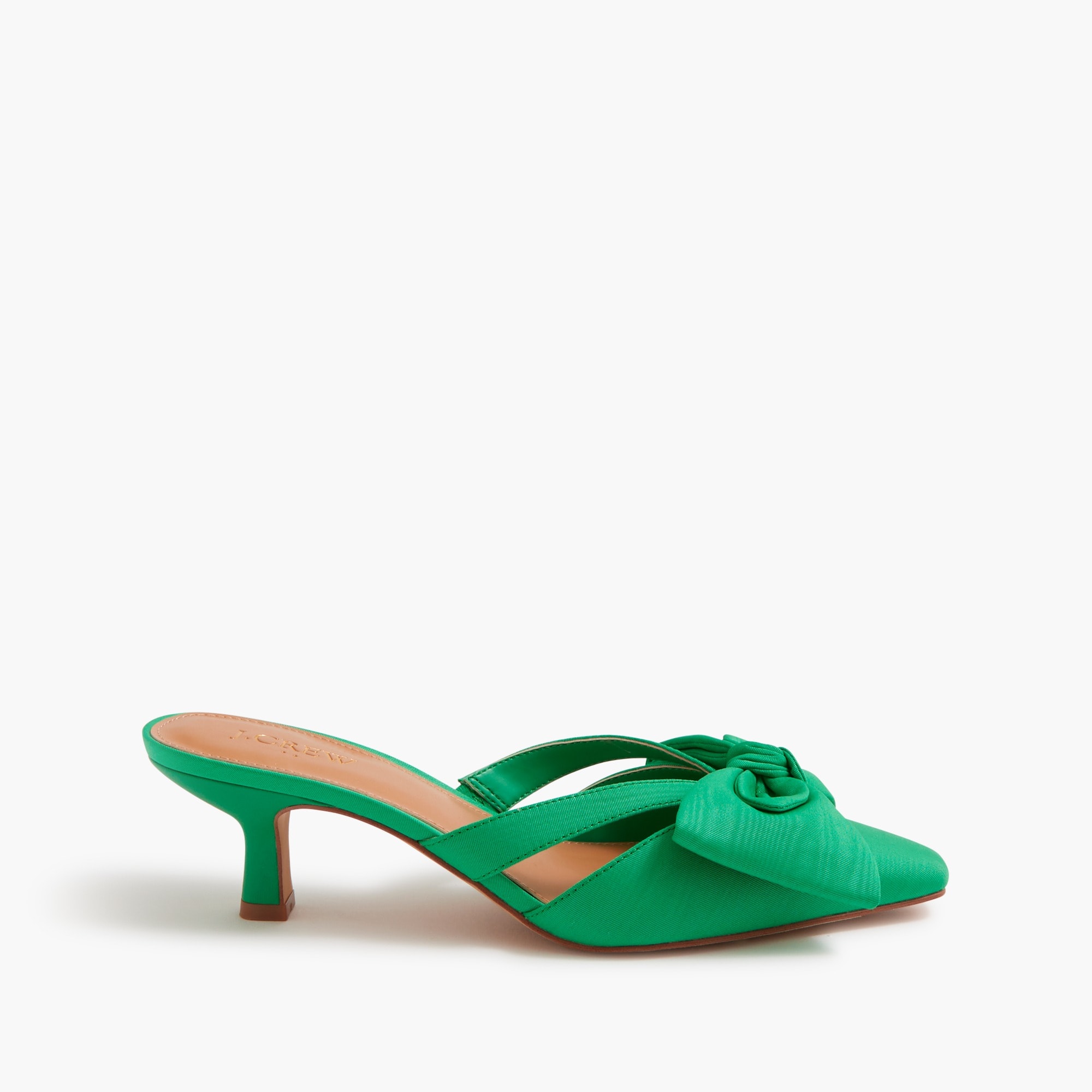 Bow heeled mules