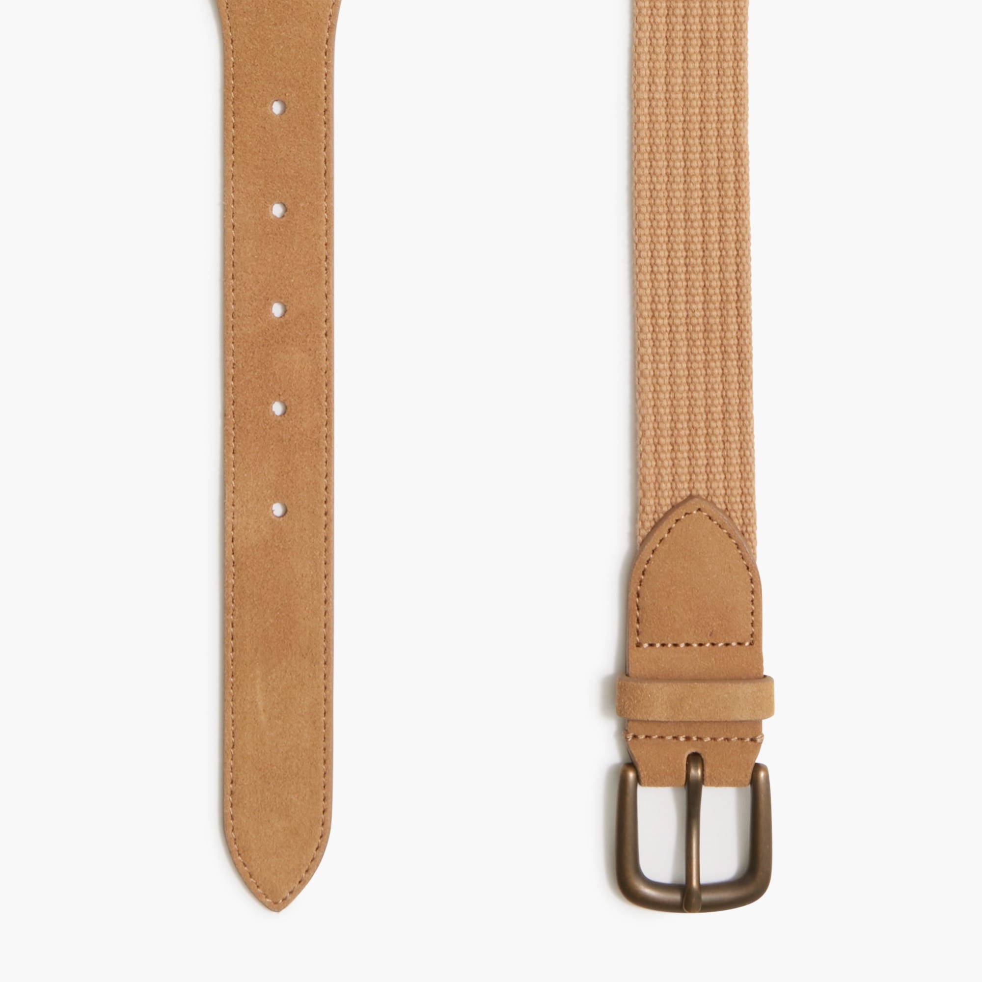 Suede-tip belt