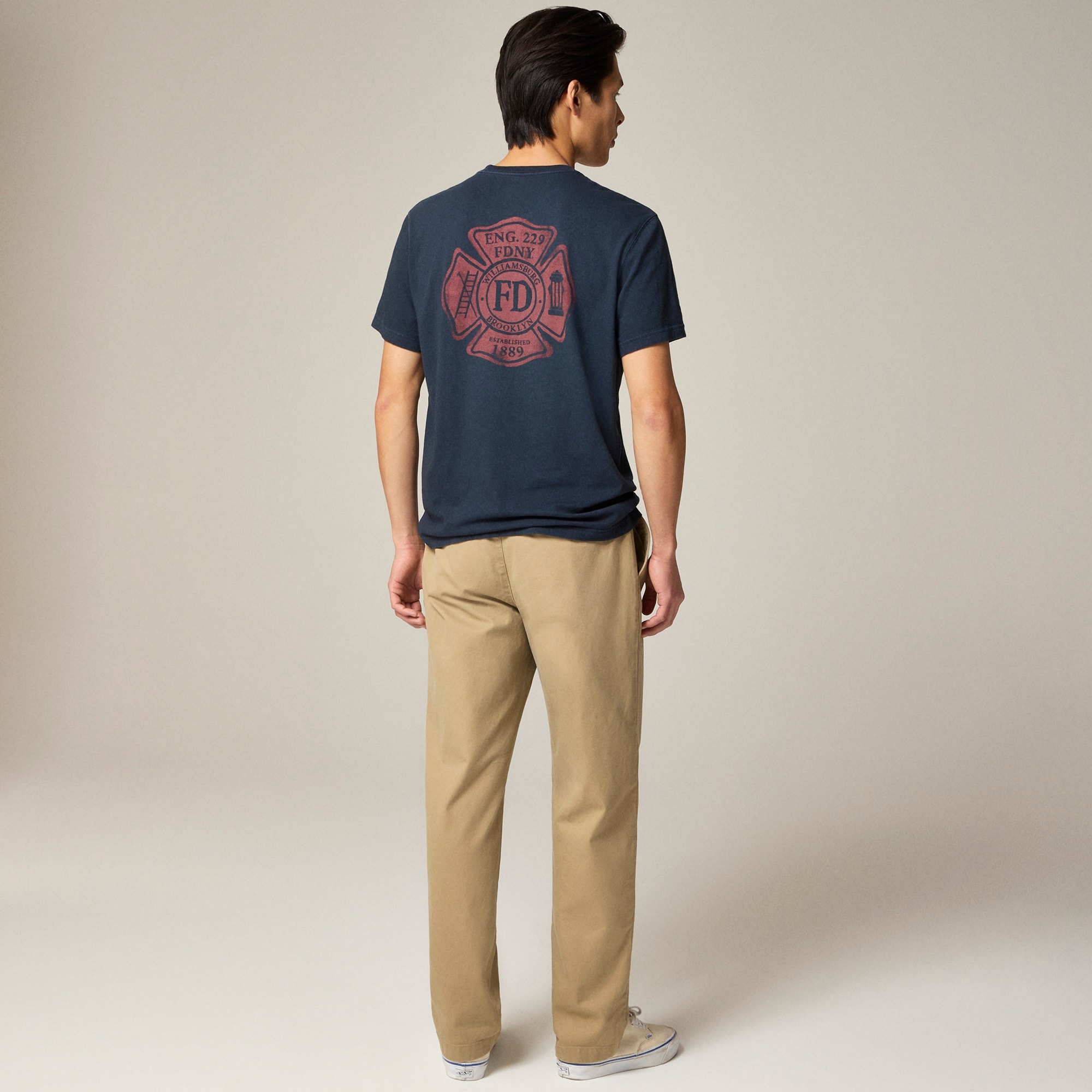 Limited-edition vintage-wash cotton FDNY® graphic T-shirt