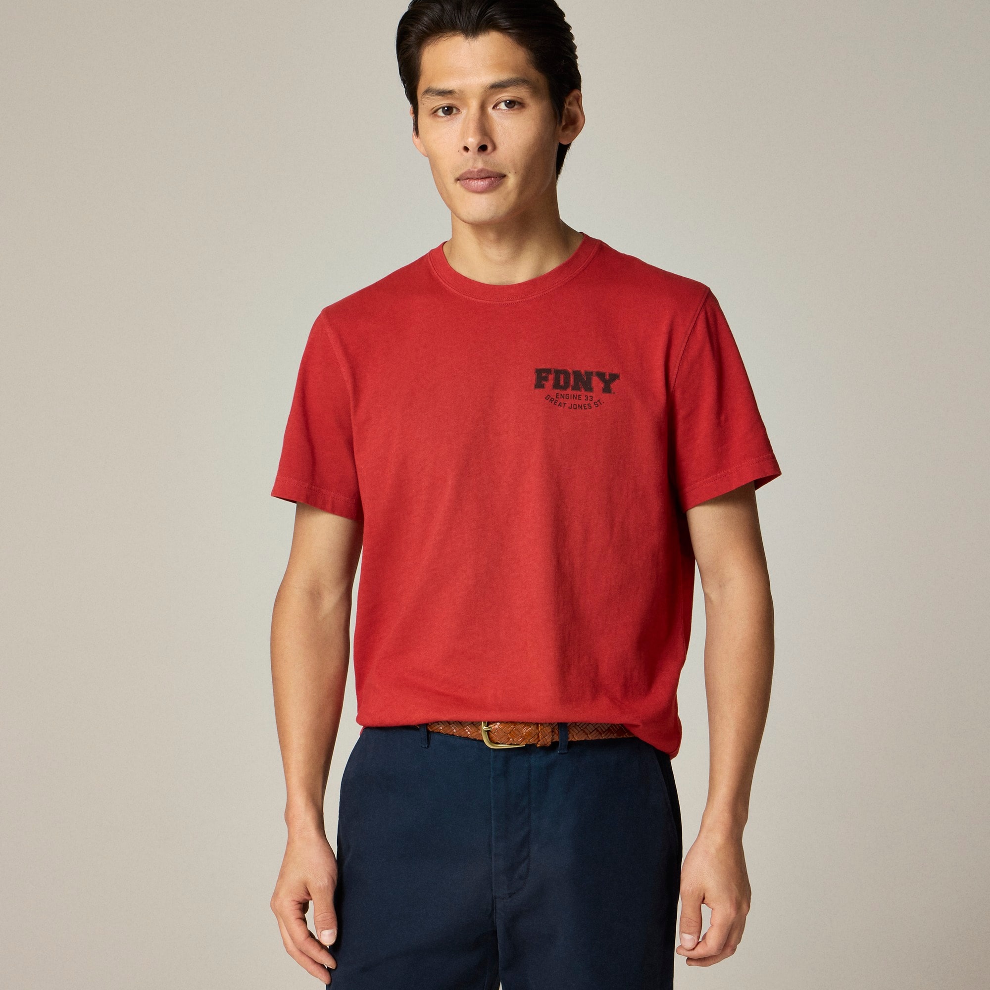  Limited-edition vintage-wash cotton FDNY&reg; graphic T-shirt