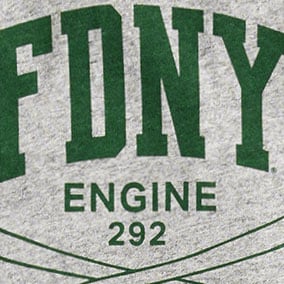 Limited-edition vintage-wash cotton FDNY&reg; graphic T-shirt FDNY QUEENS