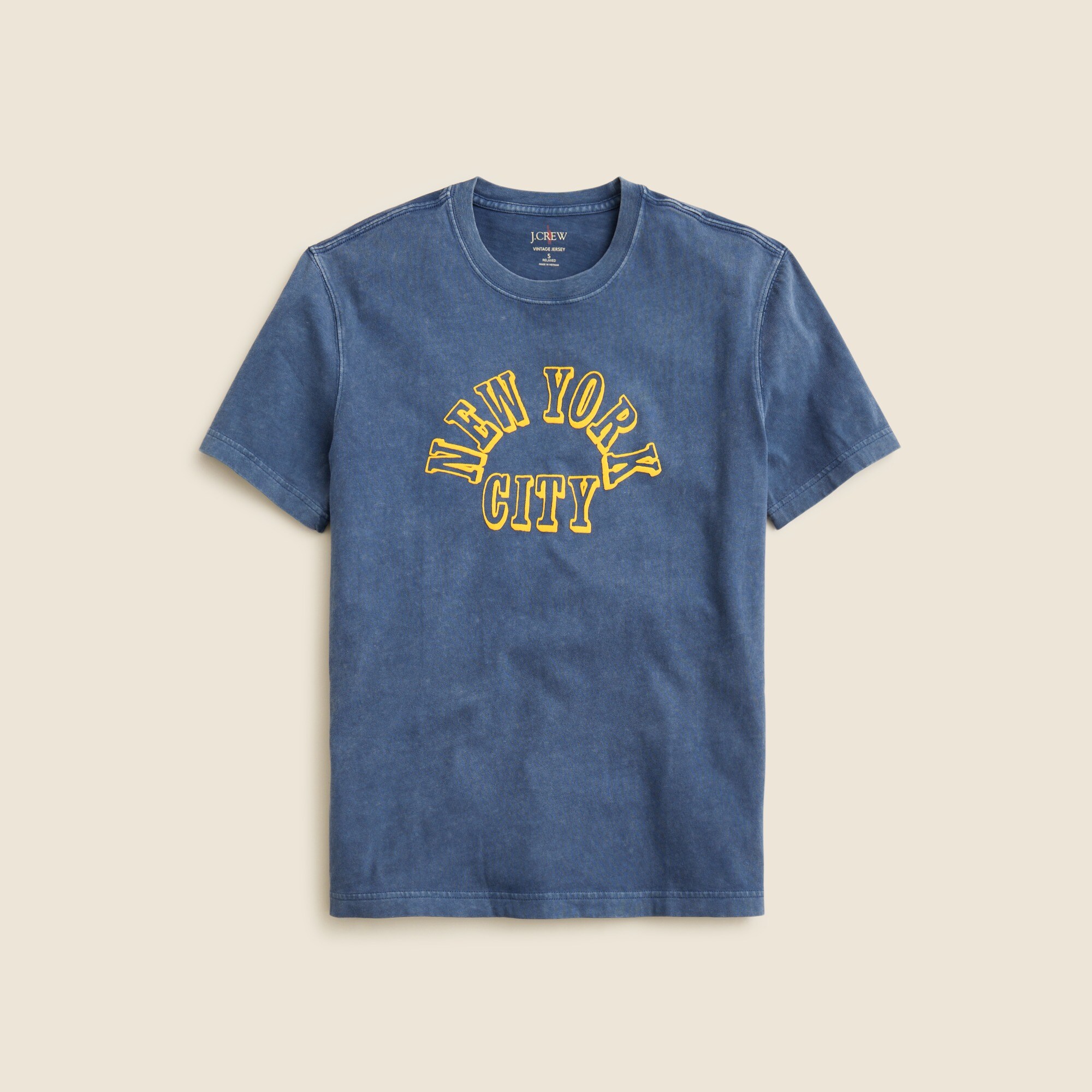 Vintage-wash Cotton Graphic T-shirt For Men | J.Crew