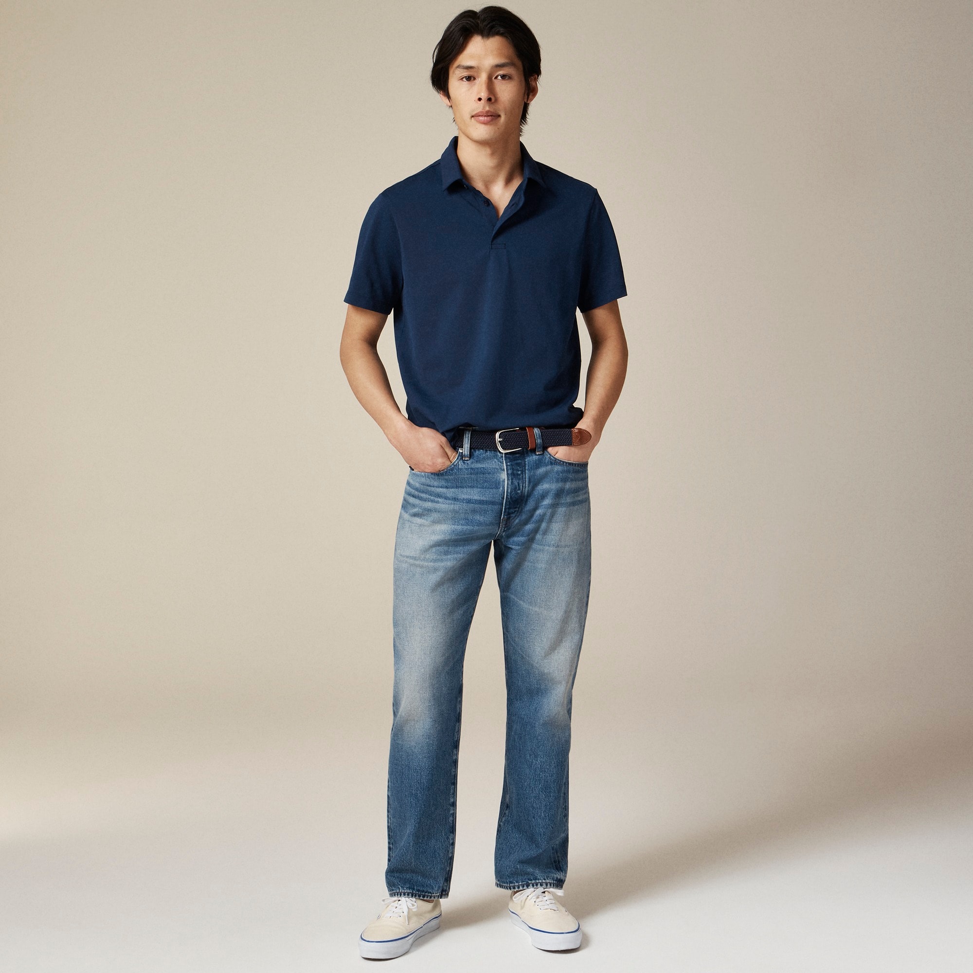 Performance piqué polo shirt