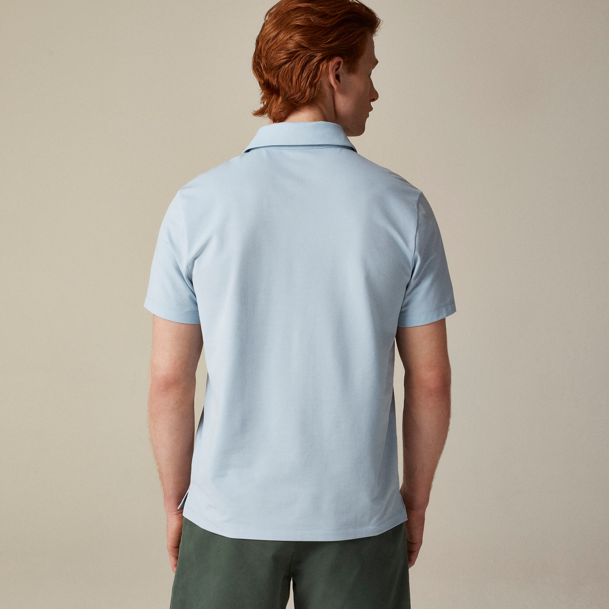 Performance piqué polo shirt