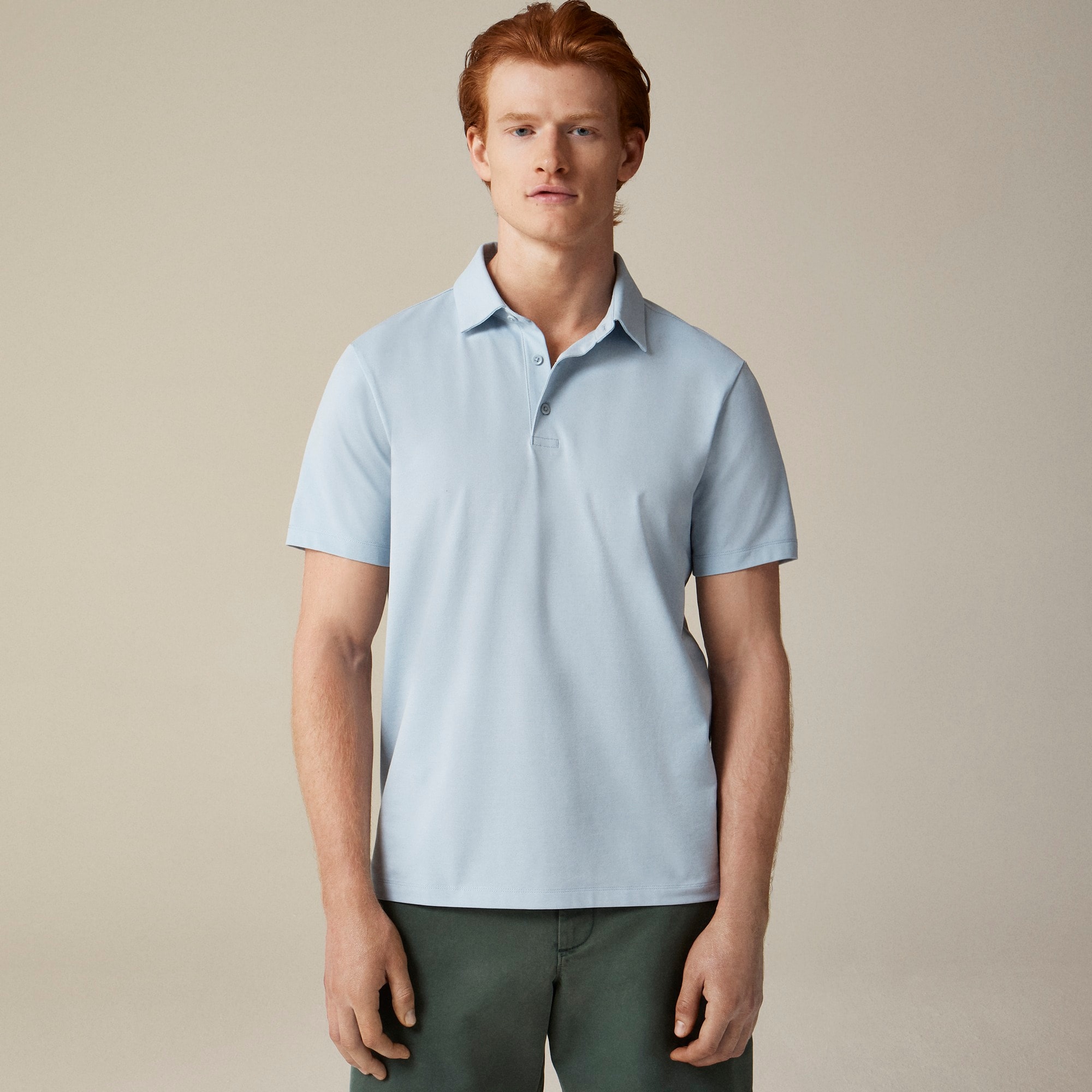 Performance piqué polo shirt