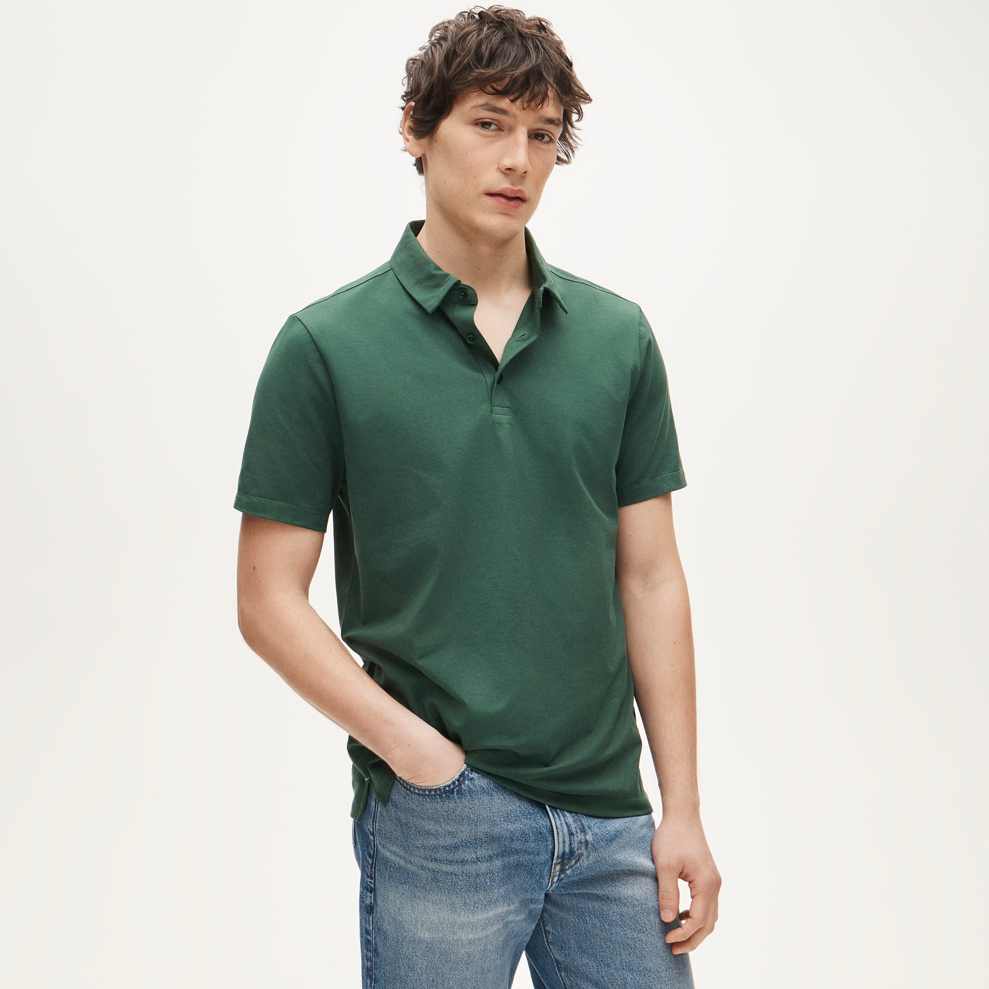 Performance piqué polo shirt