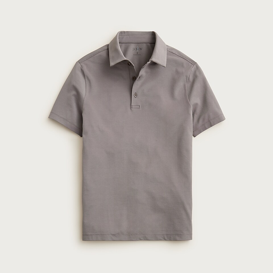 Short-sleeve Cotton Seed-stitch Sweater-polo For Men | J.Crew