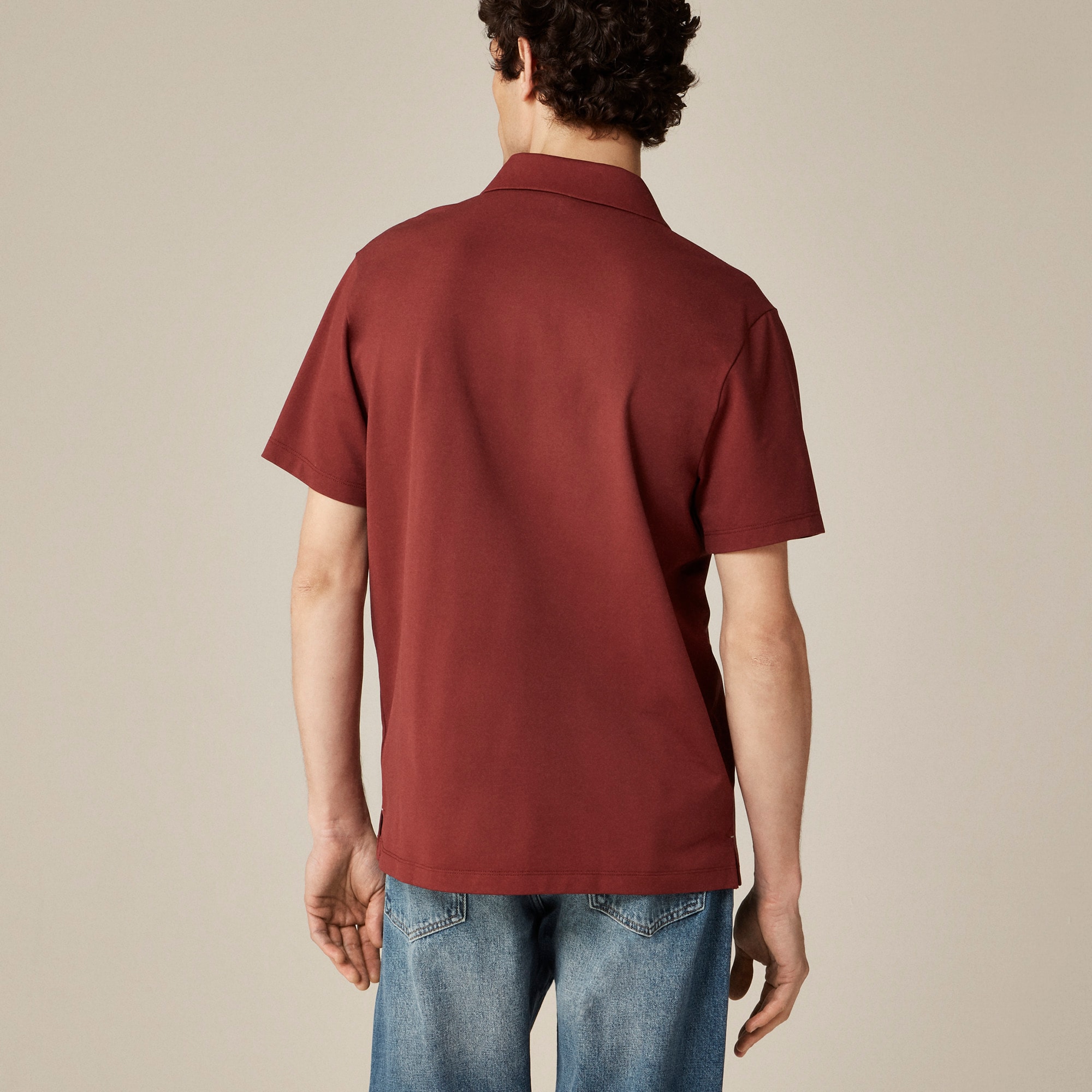 Performance piqué polo shirt