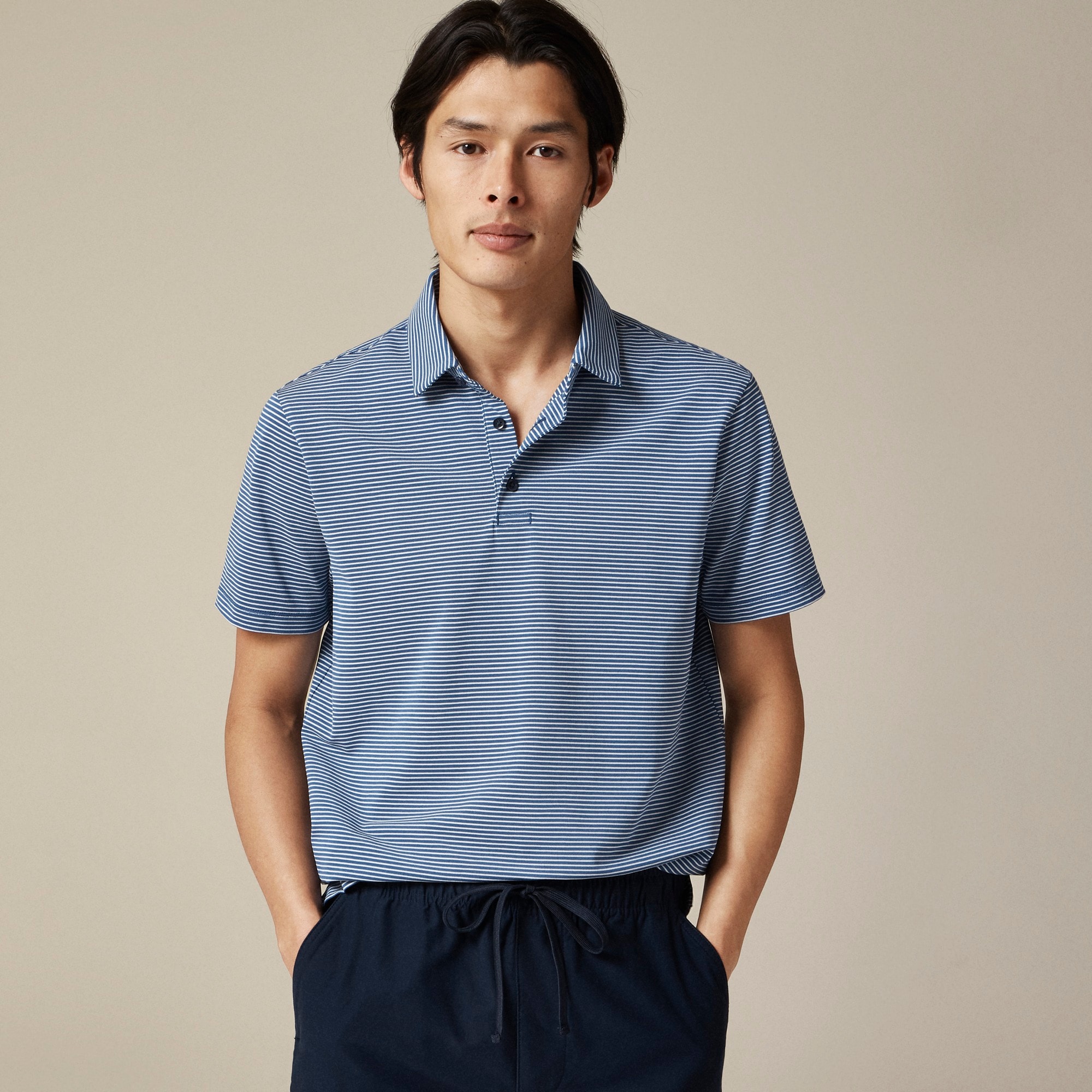 Performance piqué polo shirt