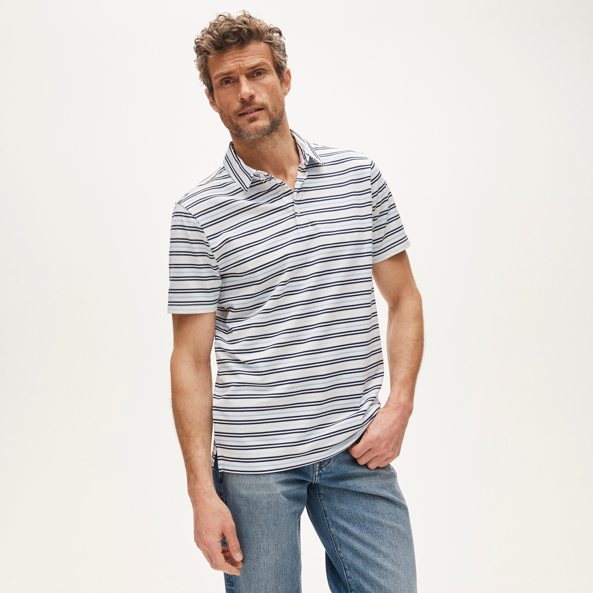 Performance piqué polo shirt