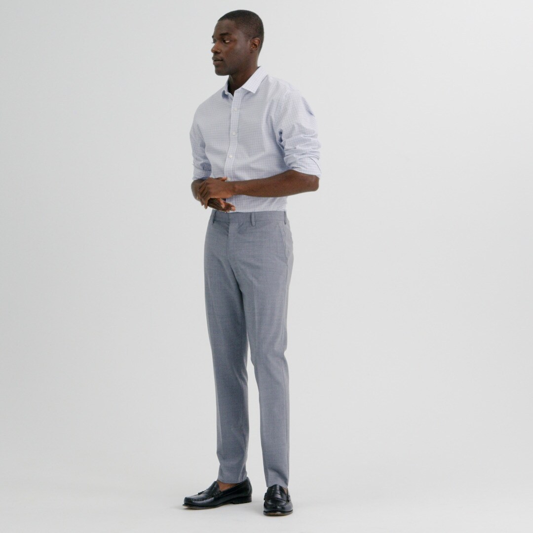 Thompson suit pant in four-season wool blend