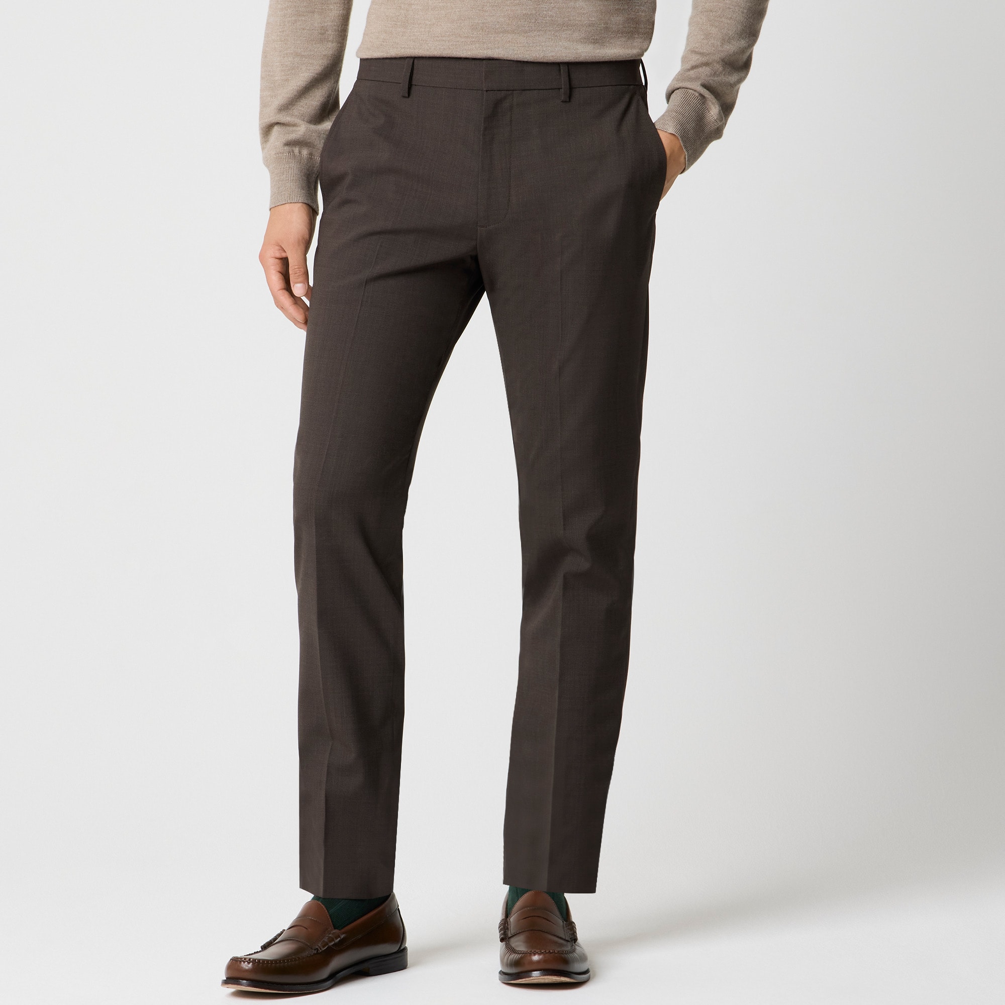 Thompson suit pant in four-season wool blend