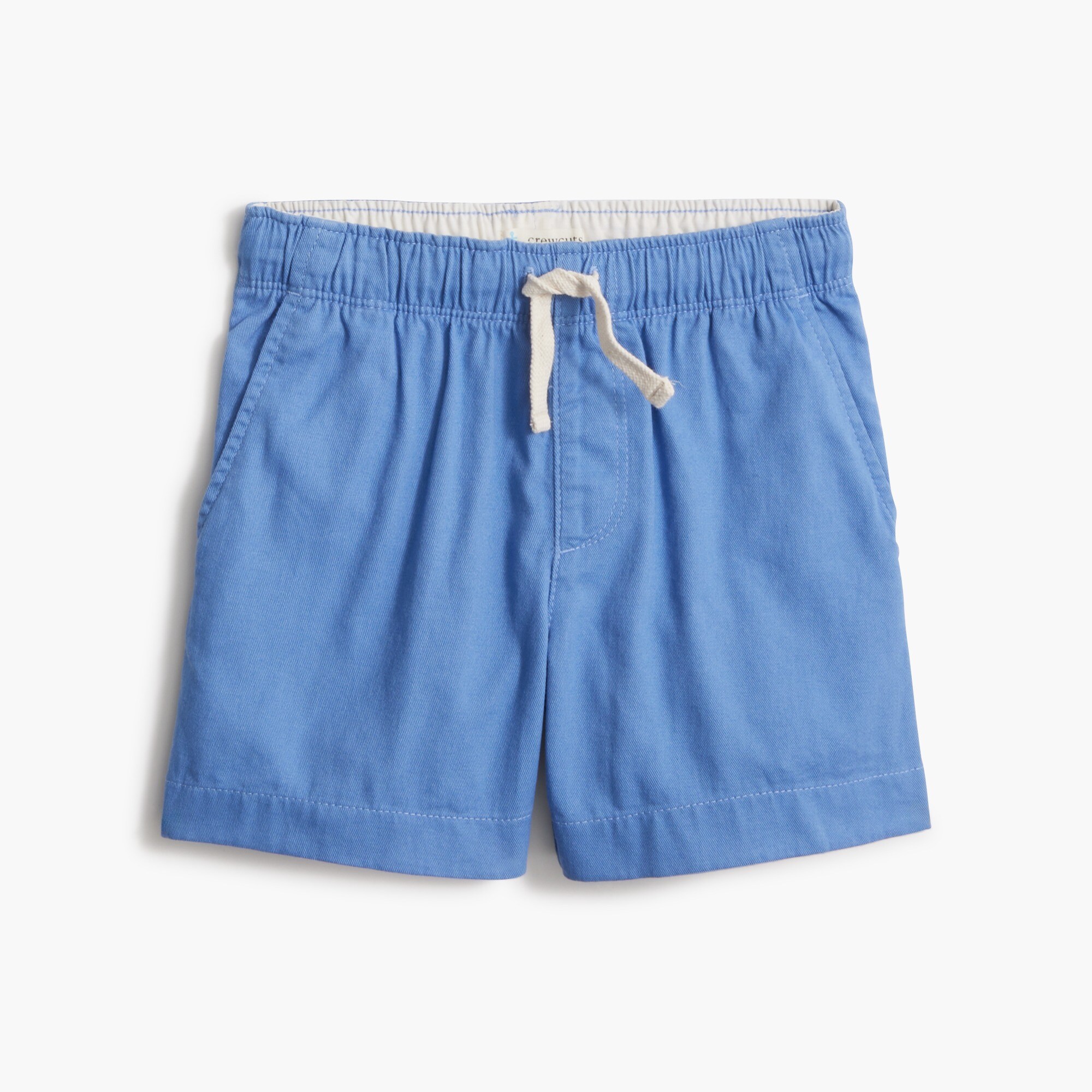 Boys' soft twill drawstring dock short