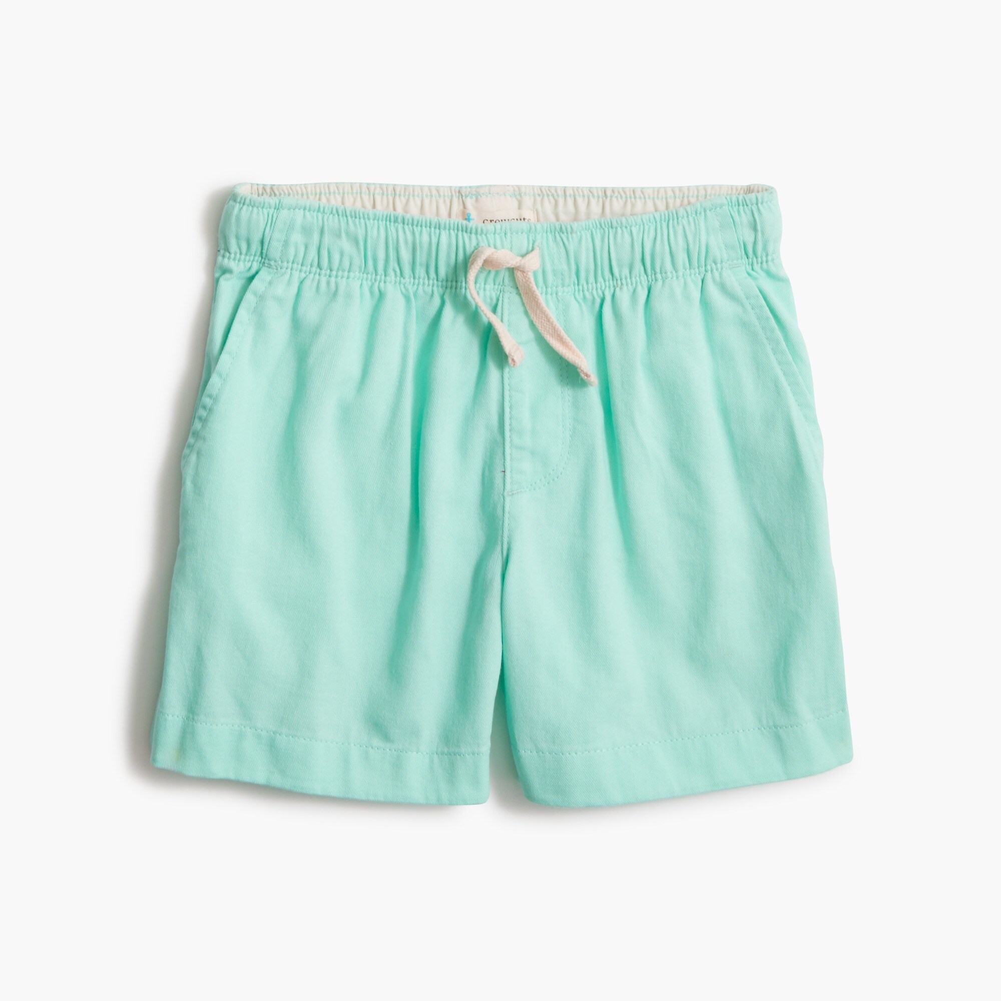 Boys' soft twill drawstring dock short
