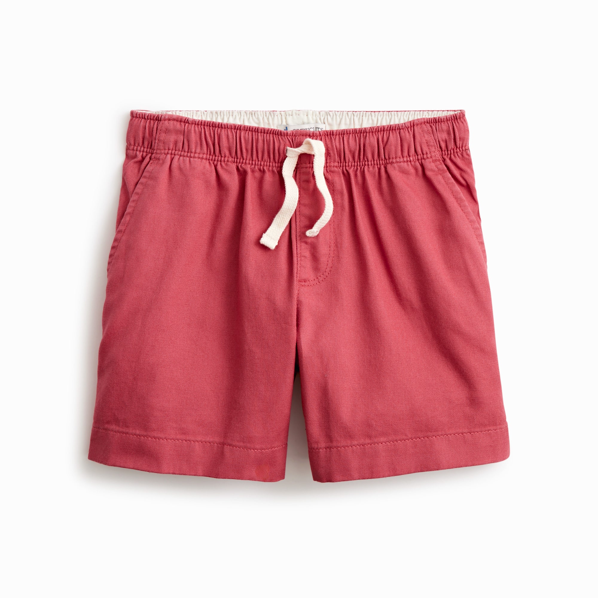 boys' soft twill drawstring dock short for boys