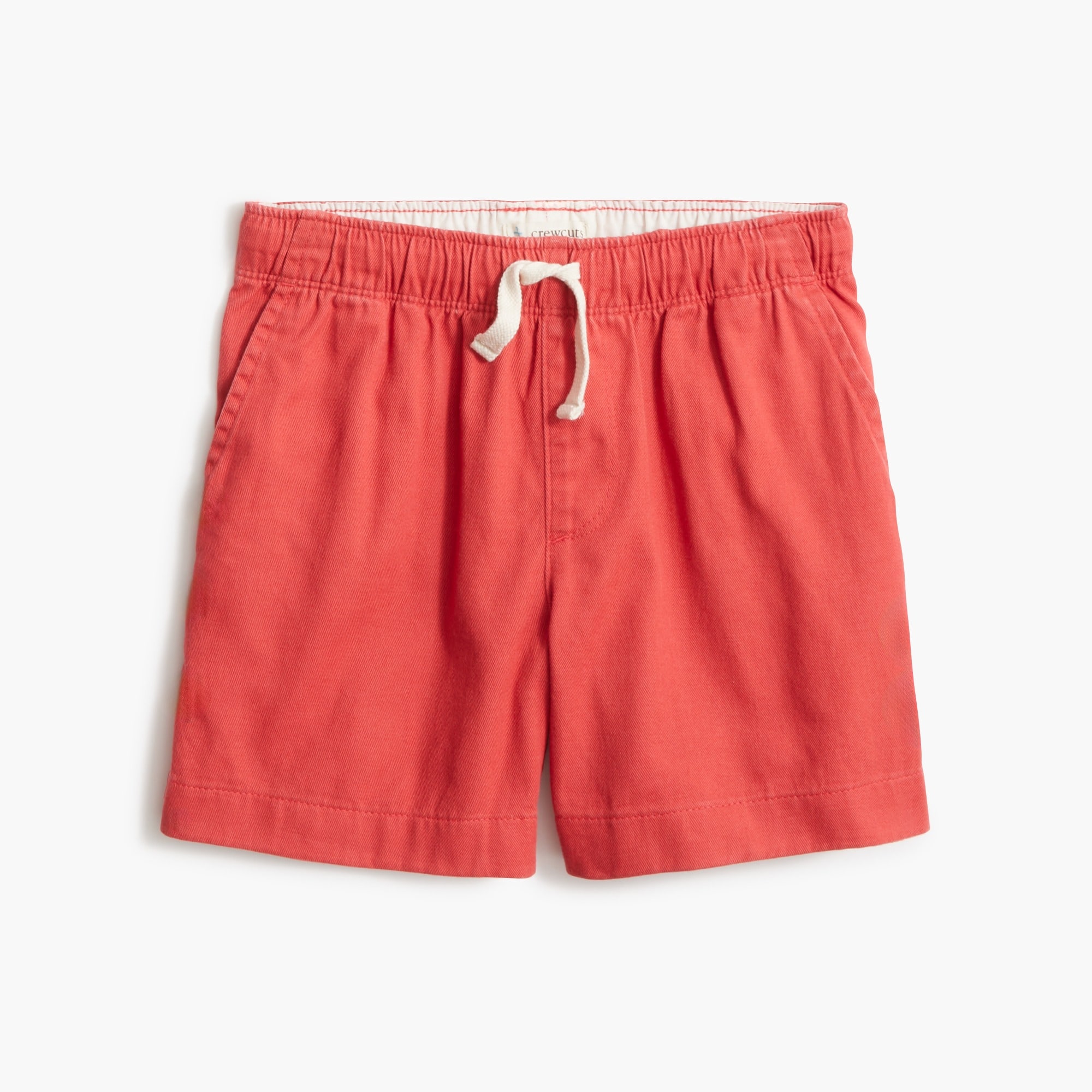 Boys' soft twill drawstring dock short