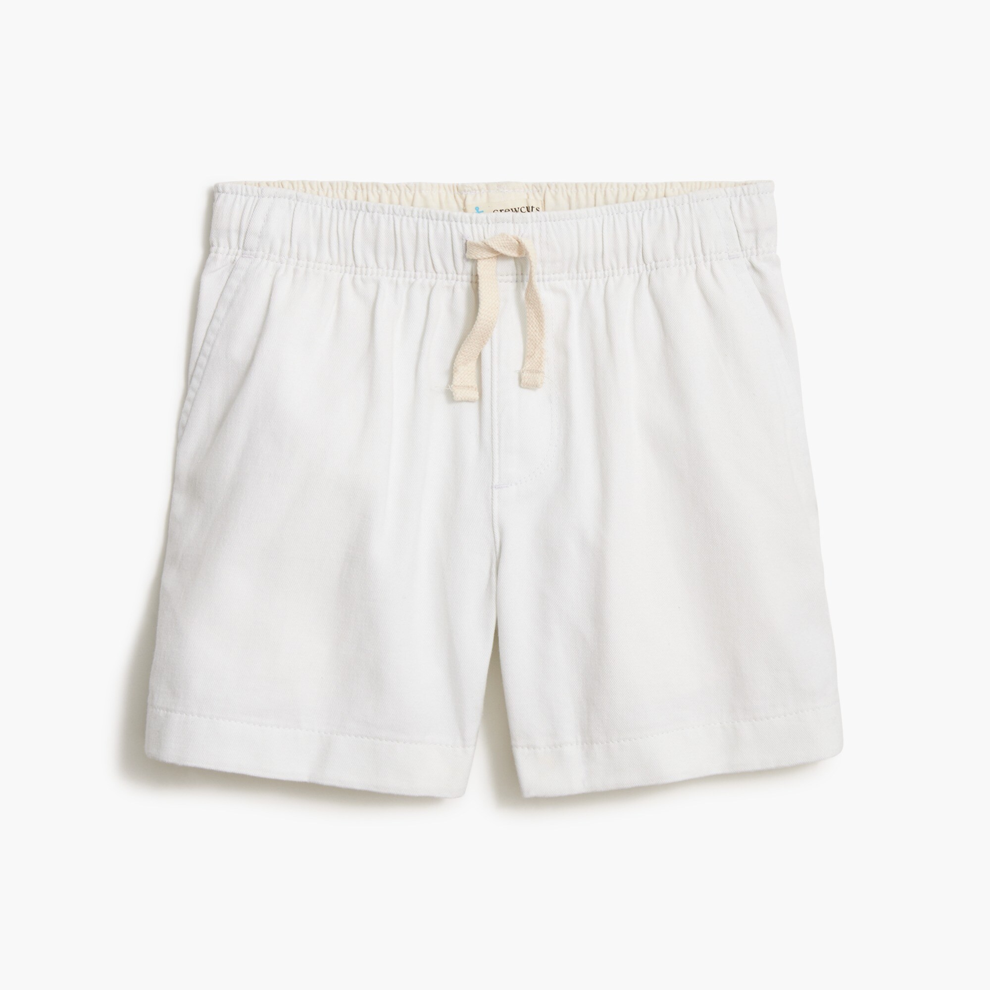boys' soft twill drawstring dock short for boys