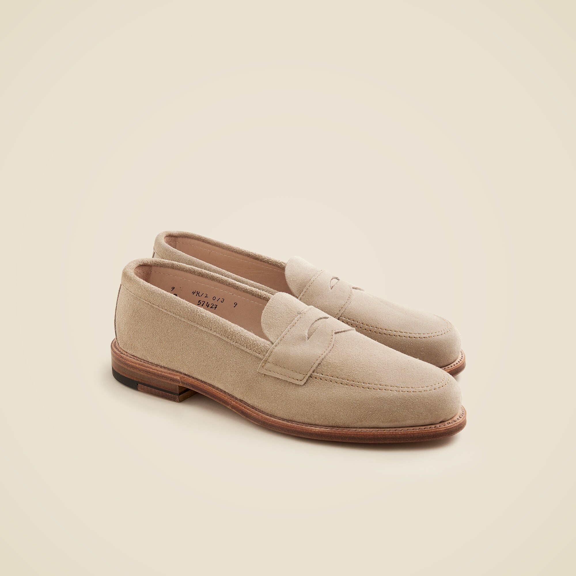 alden&reg; for j.crew madison suede penny loafers for men