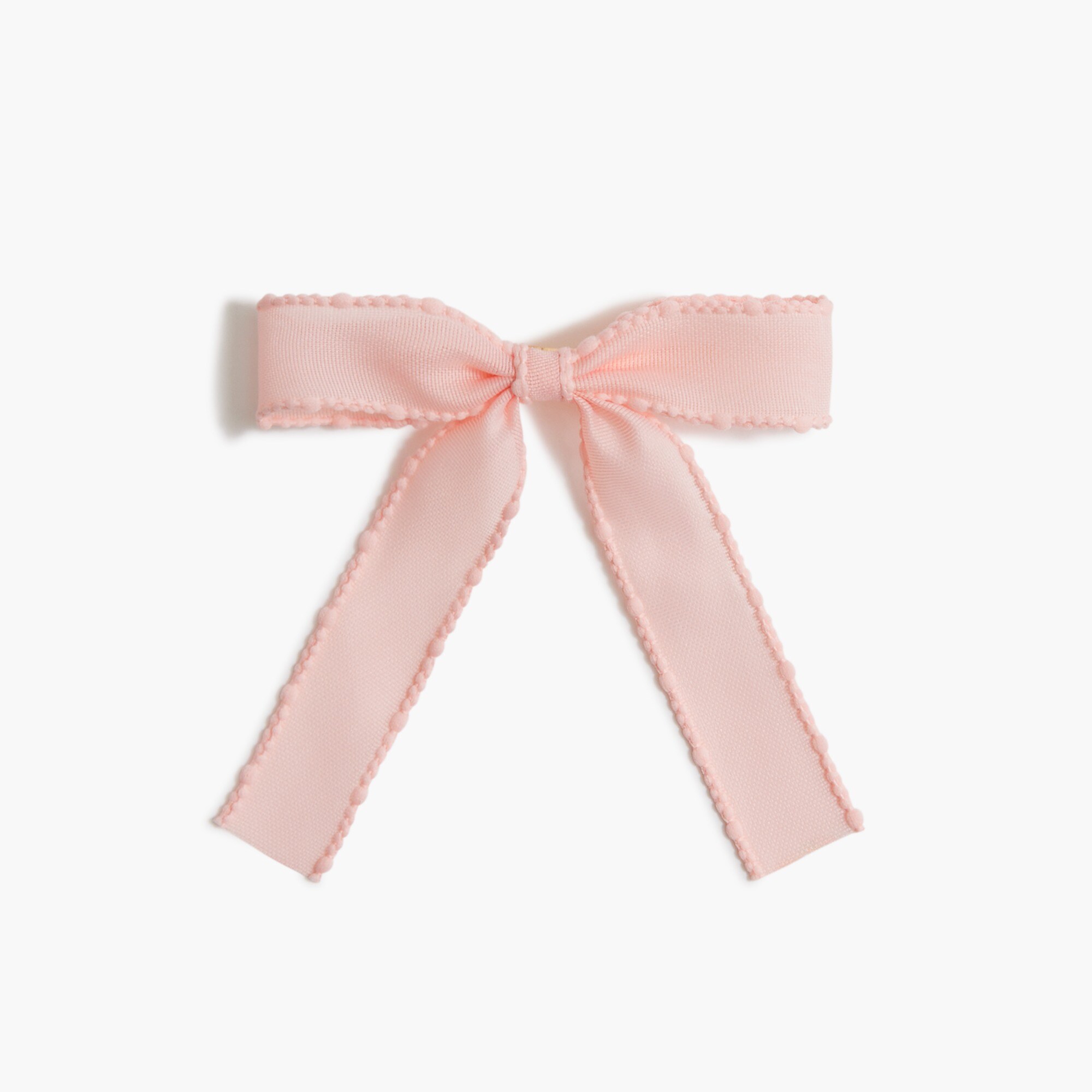 Girls' long organza bow hair clip