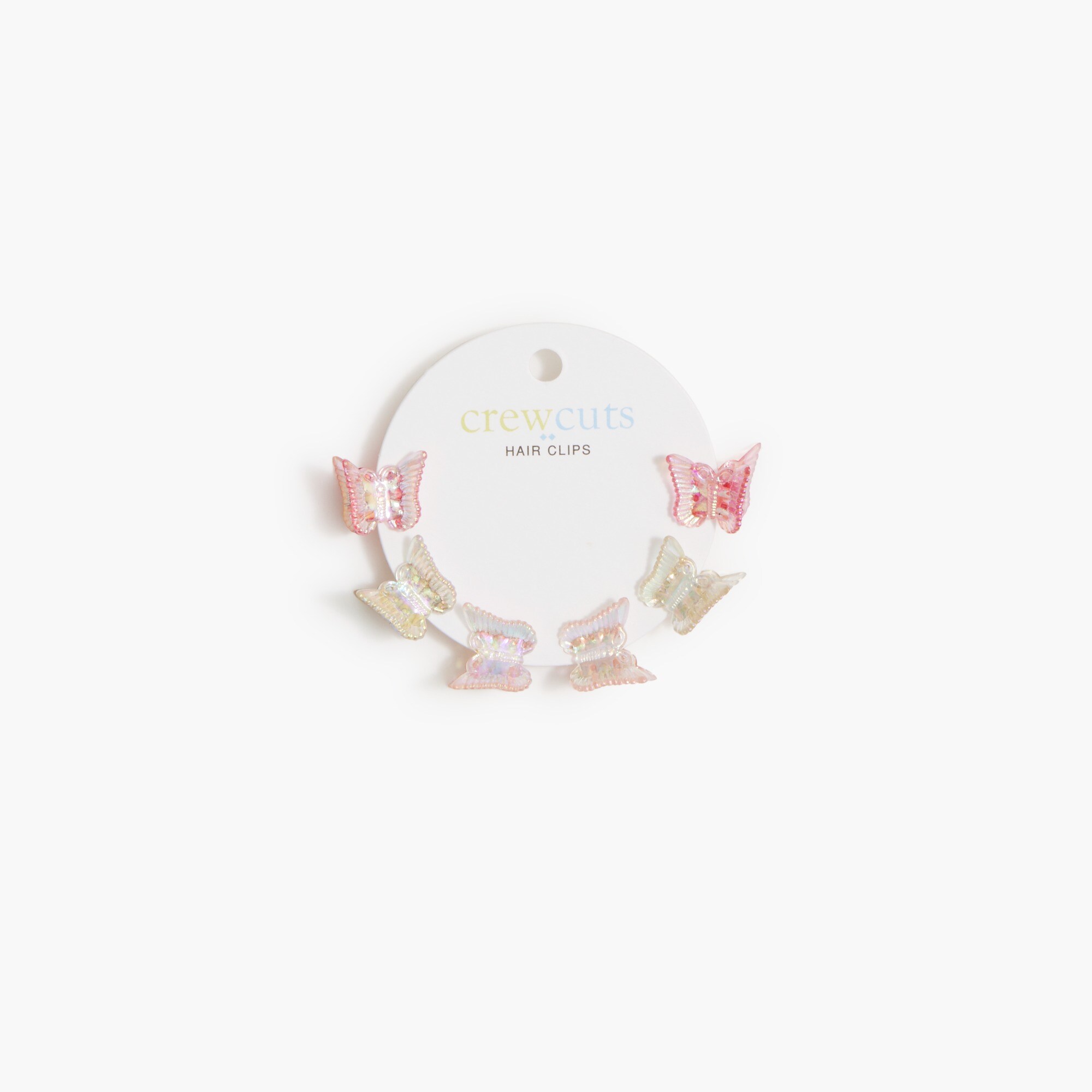 girls' mini butterfly clips set-of-six for girls